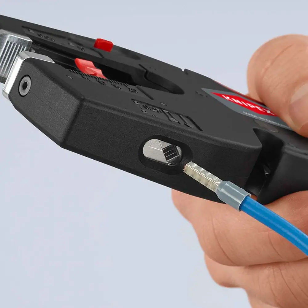 KNIPEX NexStrip Elektriker-Multiwerkzeug mit rutschhemmenden Kunststoff-Hüllen 190 mm