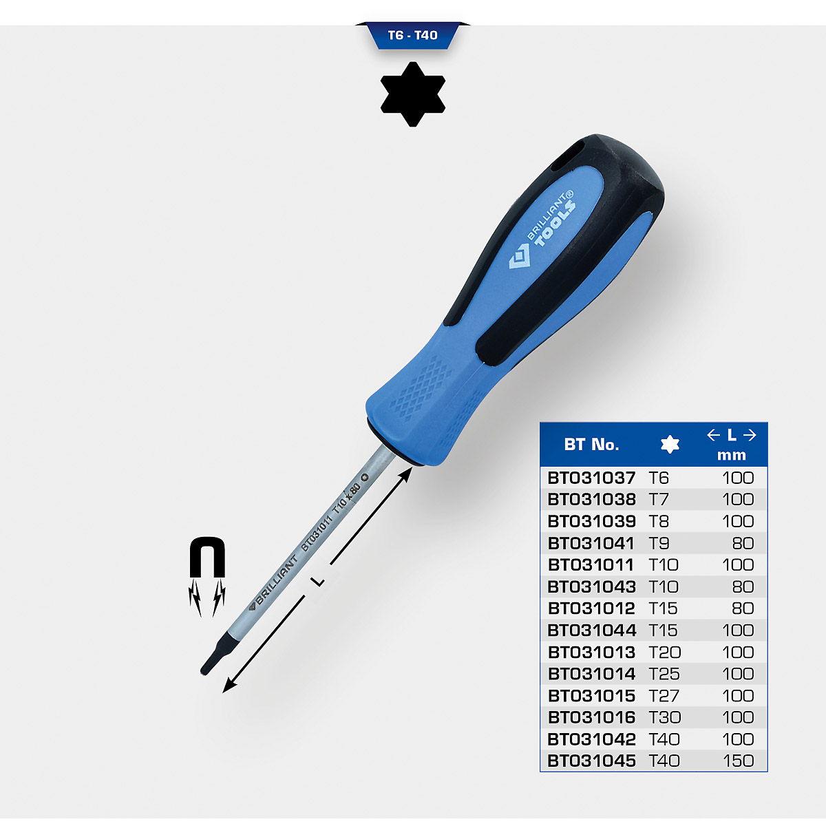 Brilliant Tools Schraubendreher TORX