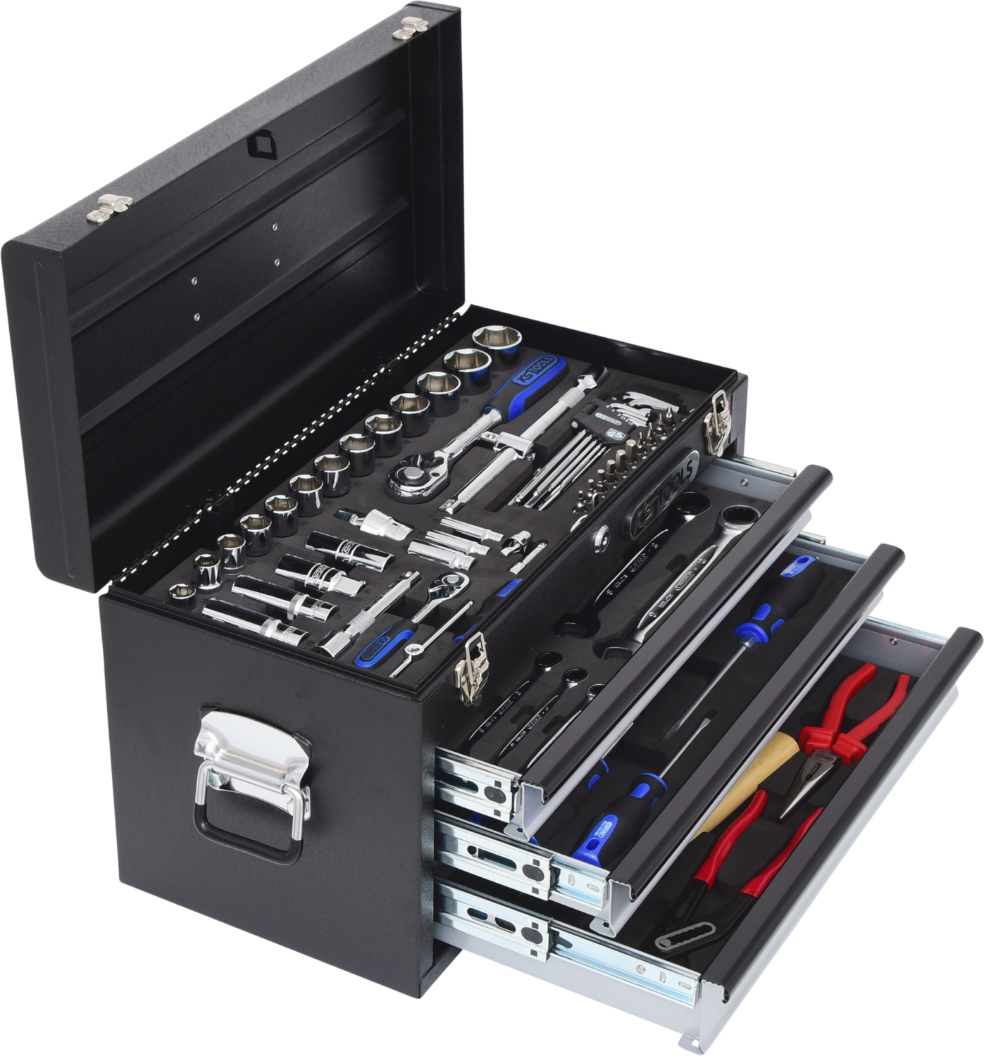 KS Tools 1/4"+1/2" CHROMEplus Universal-Werkzeug-Satz, 99-tlg GEAR