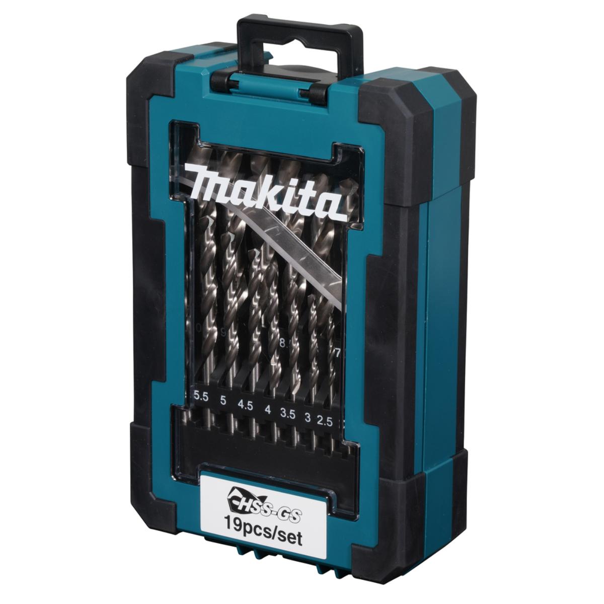 Makita HSS-GS Metallbohrer-Set 19-tlg. Ø 1-10 mm - D-78352