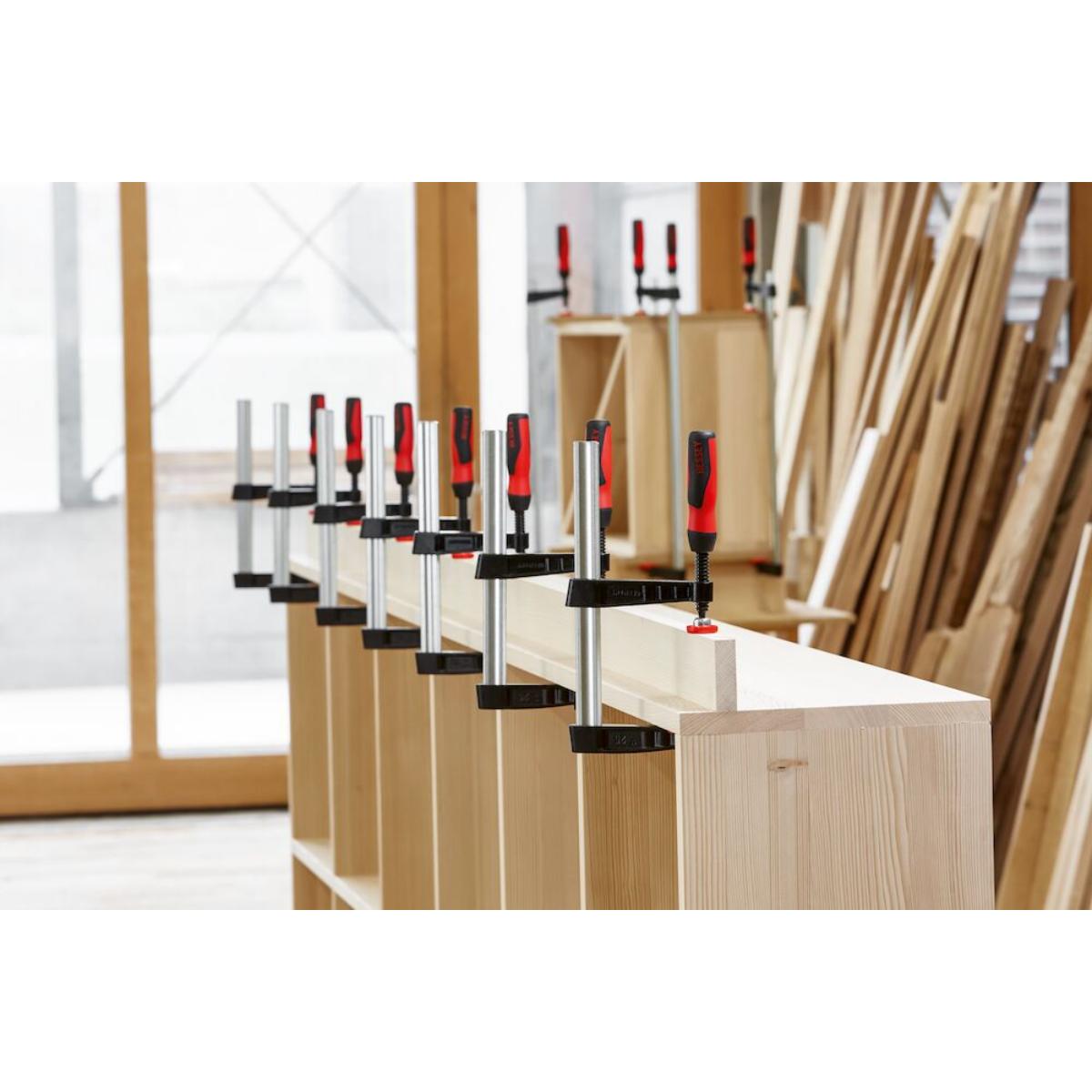 Bessey Original Temperguss-Schraubzwinge TG mit 2-Komponenten-Kunststoffgriff
