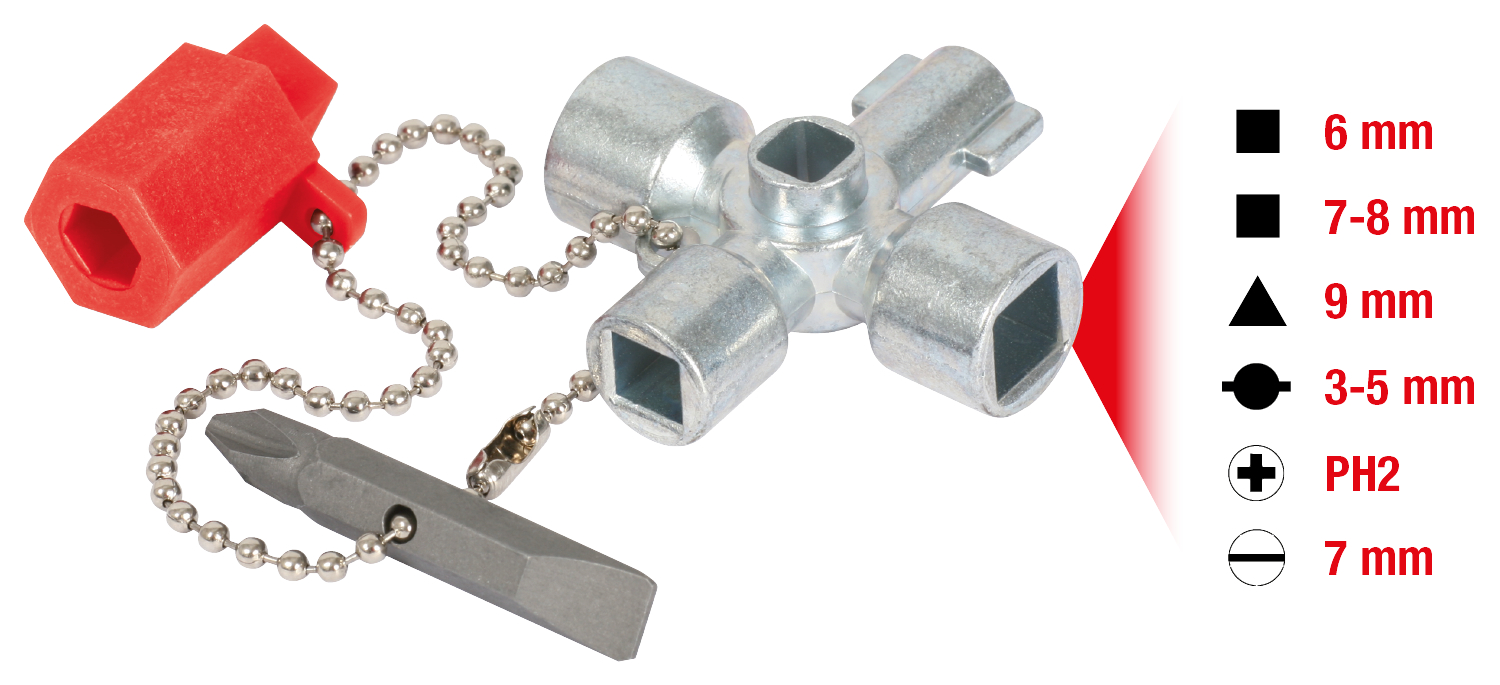 KS Tools Mini-Schaltschrankschlüssel, 42mm