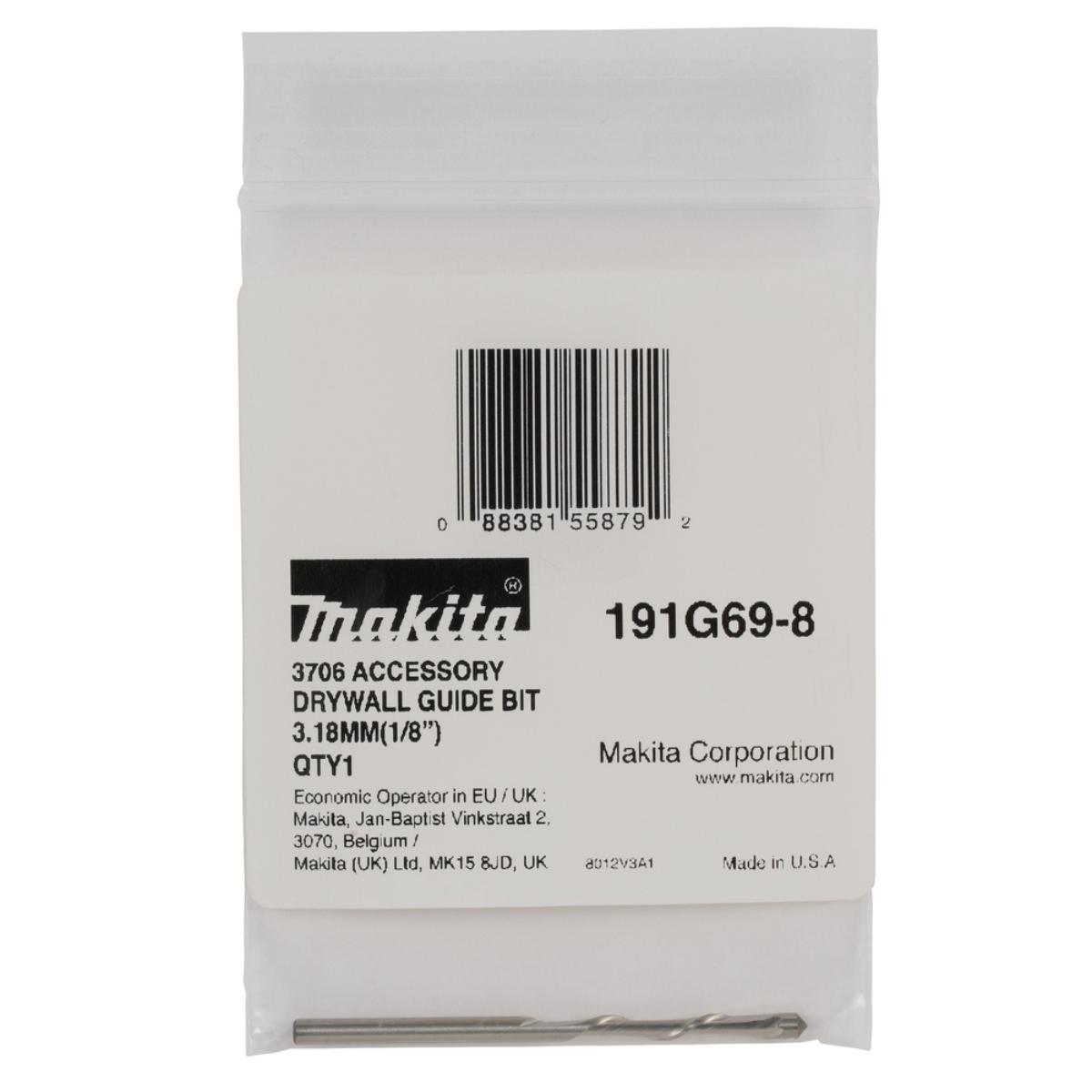 Makita Schneidebit für Trockenbau - 3,18mm (1/8 Zoll) - 191G69-8