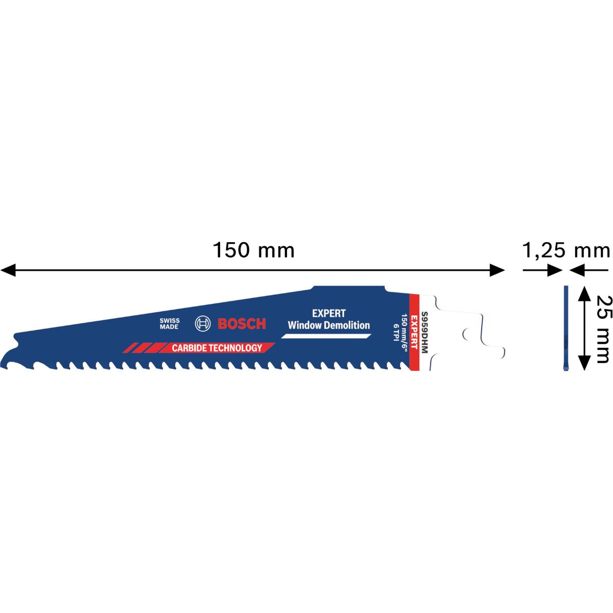Bosch EXPERT Window Demolition S959DHM Säbelsägeblatt, 1-Stück