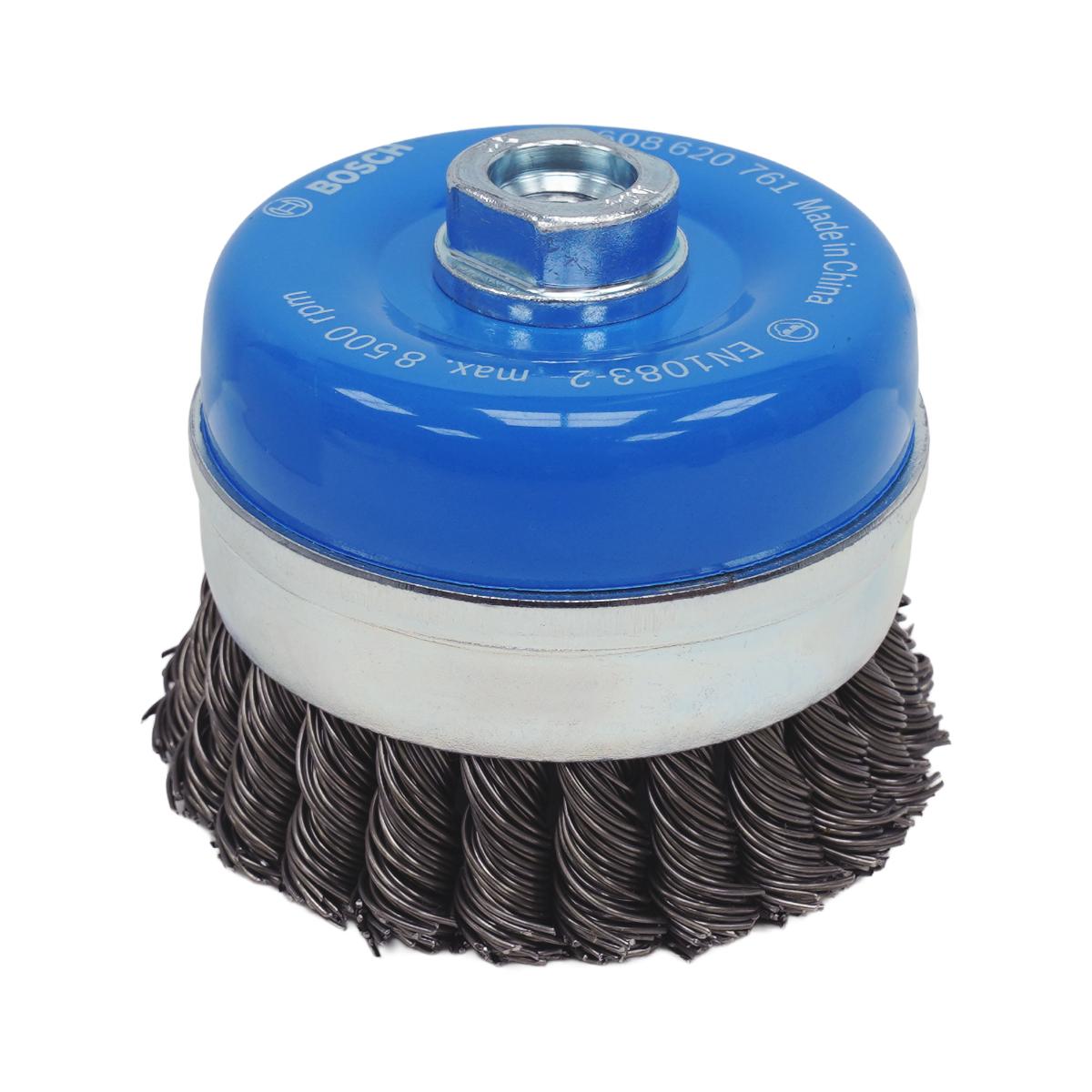 Bosch Metal heavy Topfbürste, 100 x 0,8 mm, M10, gezopft