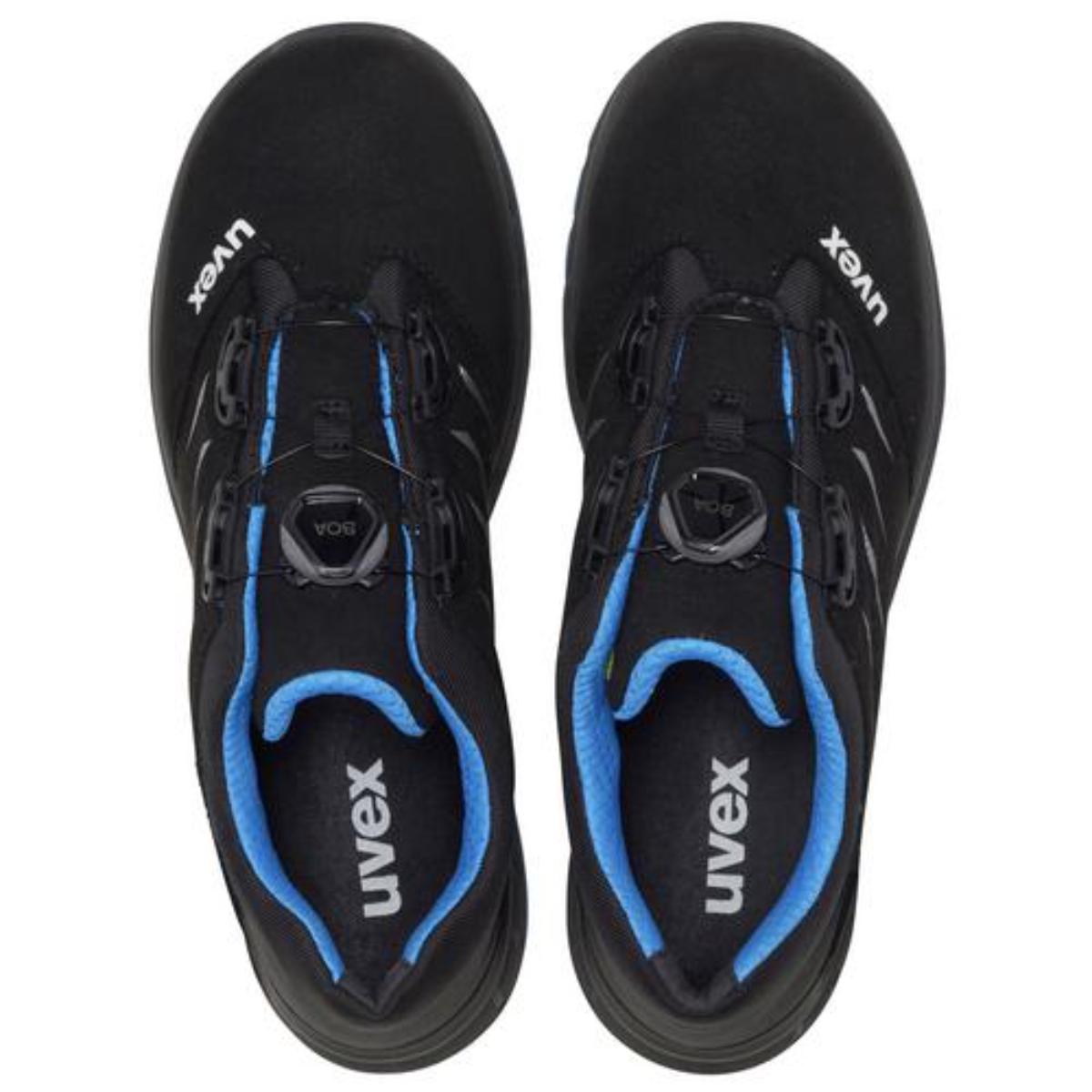 uvex 2 trend BOA SicherheitsschuhHalbschuhe S1P, blau/schwarz