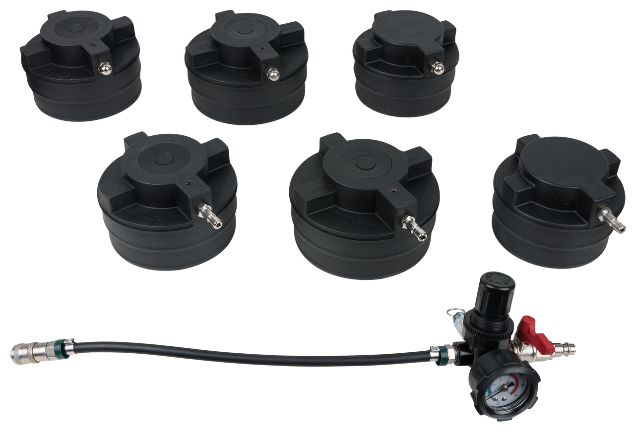 KS Tools LKW Turbolader-Ladeluft-System-Prüfkoffer-Satz, 7-tlg