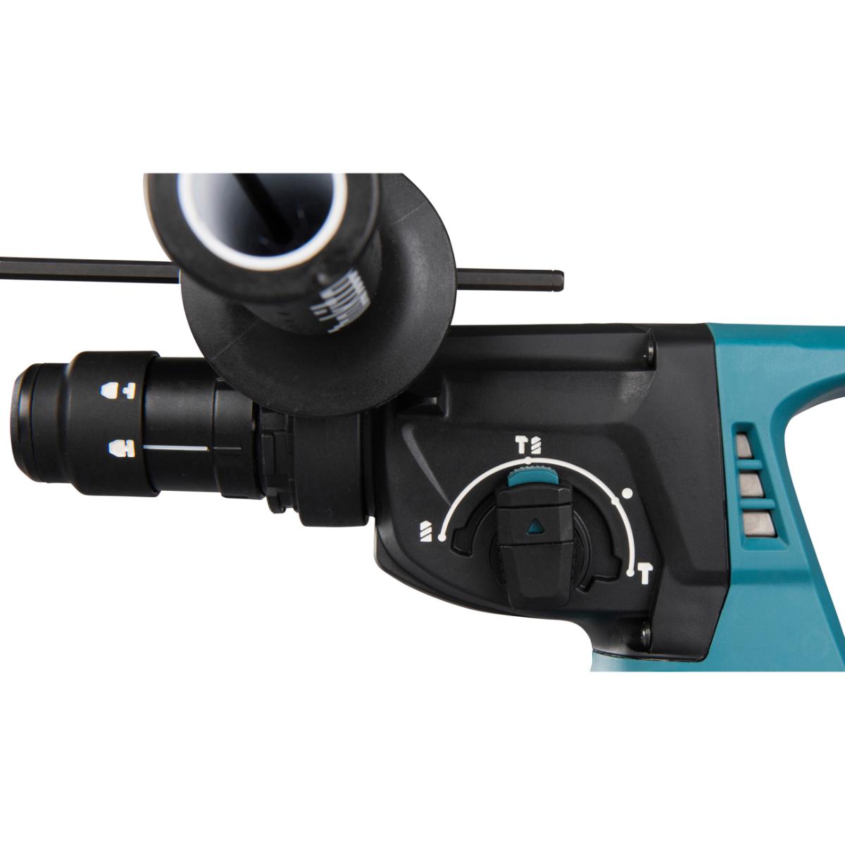 Makita Akku-Kombihammer für SDS-Plus 18V / 6,0 Ah, 2 Akkus + Ladegerät im MAKPAC + SDS-Plus Bohrer-Set B-58992
