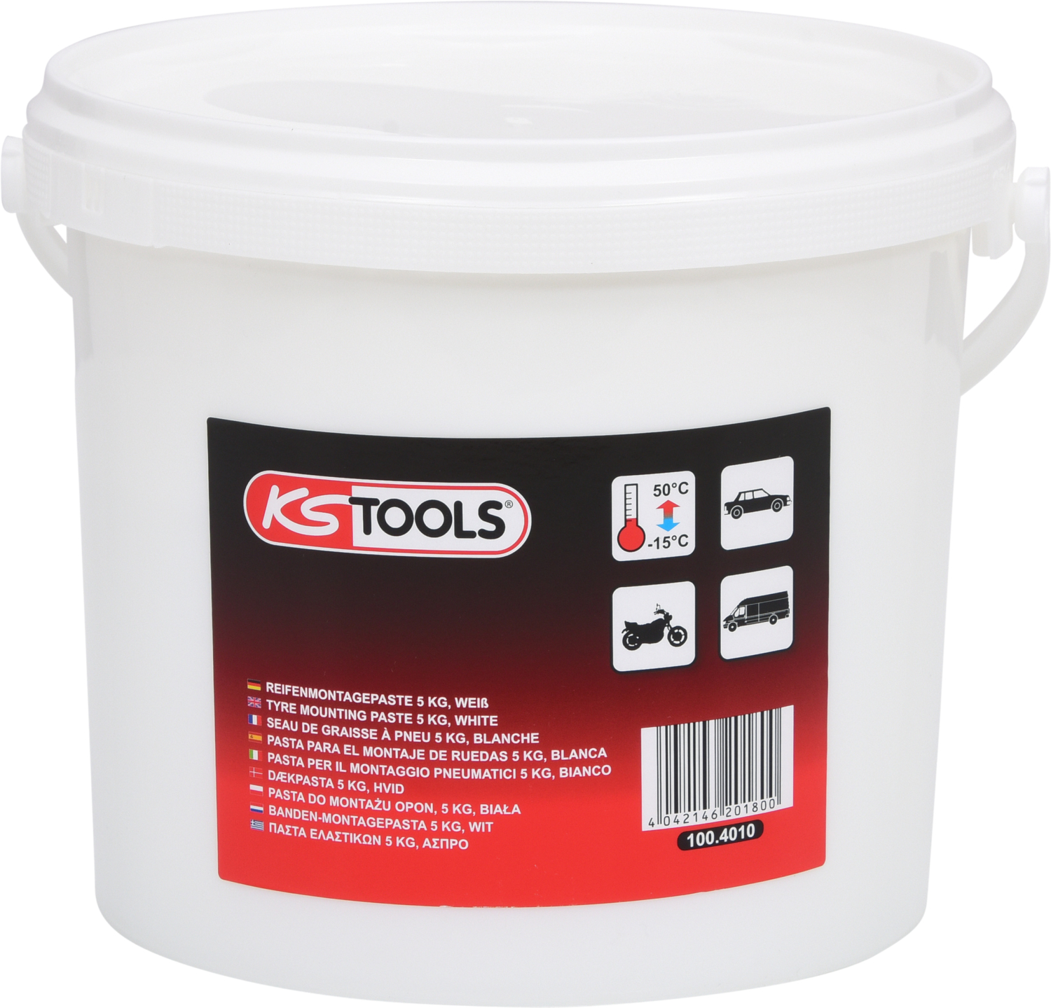 KS Tools Reifenmontagepaste 5 kg, weiß