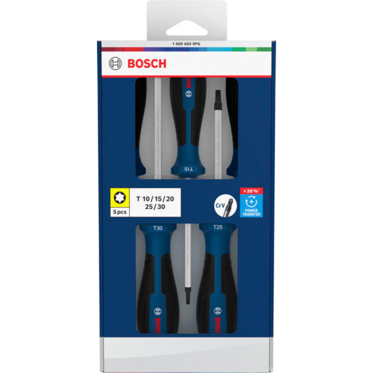 Bosch Schraubendreher TX, 5-teilges Set