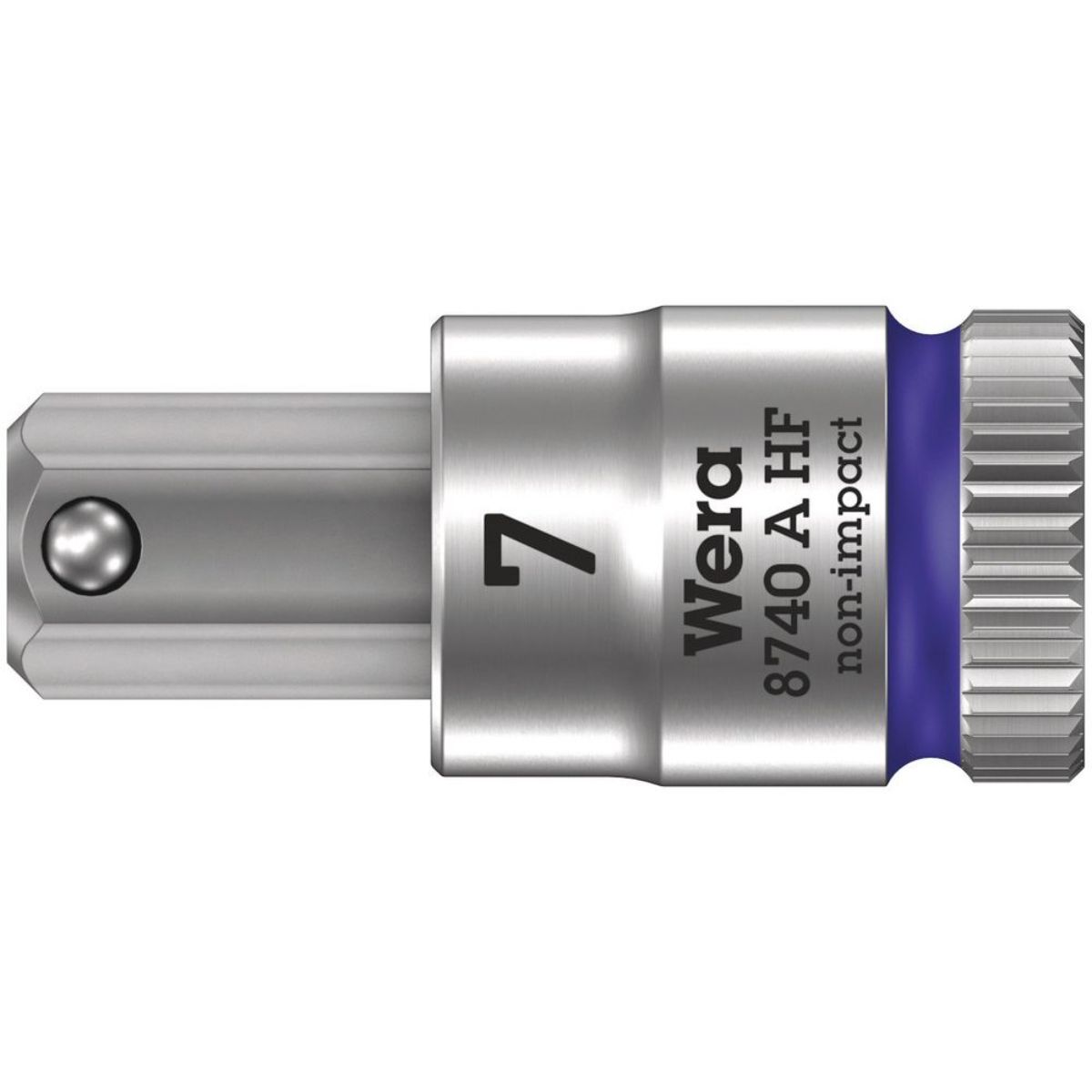 Wera 8740 A HF Zyklop Bitnuss + 1/4"-Antrieb + Haltefunktion für Innensechskantschrauben, metrisch
