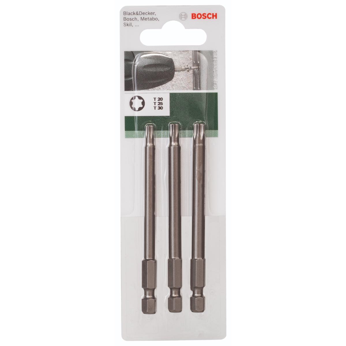 Bosch Schrauberklingen-Set für Innen-Torx-Schrauben (T20/T25/T30), 3-tlg.