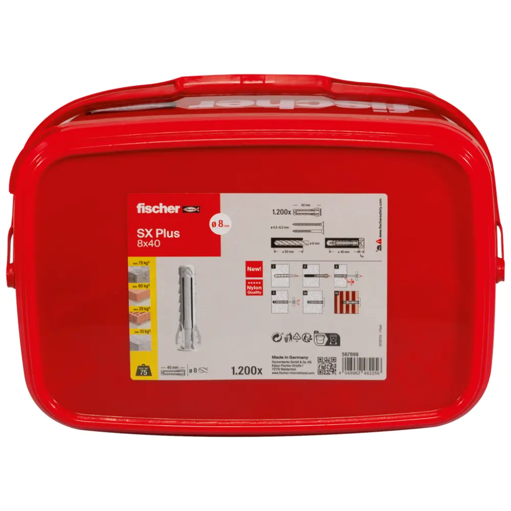Fischer Spreizdübel SX Plus 8x40 Eimer (1.200)