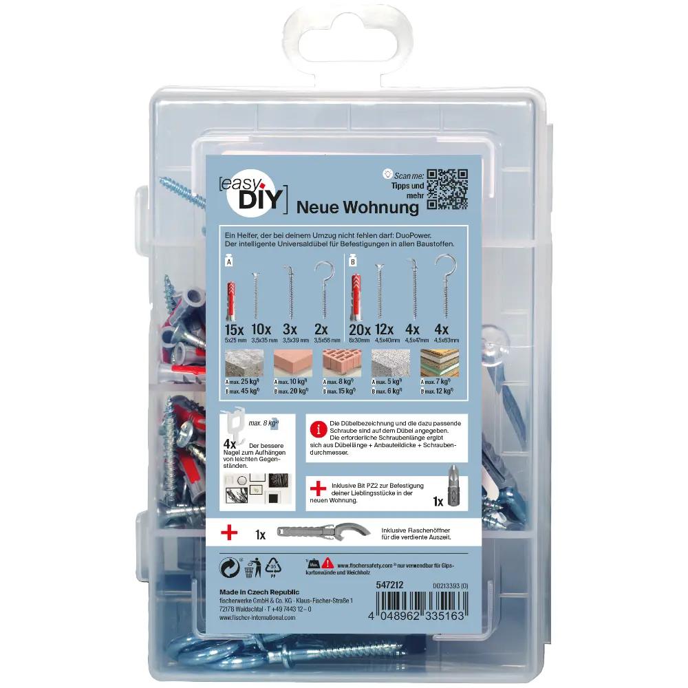 Fischer EasyDIY Box Neue Wohnung (76 Teile)