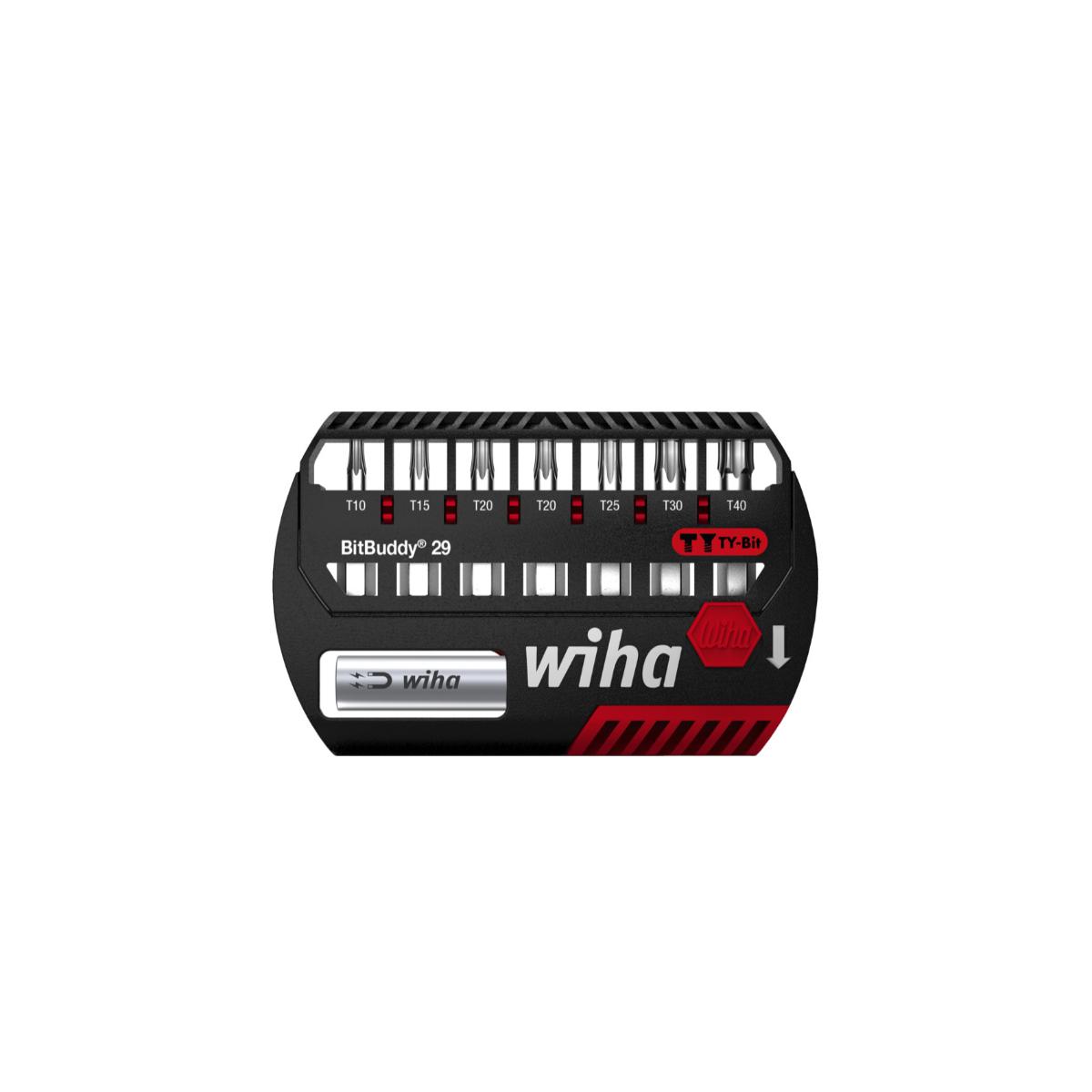 Wiha Bit Set BitBuddy TY-Bit 29 mm TORX 8-teilges Set 1/4 zoll C6,3