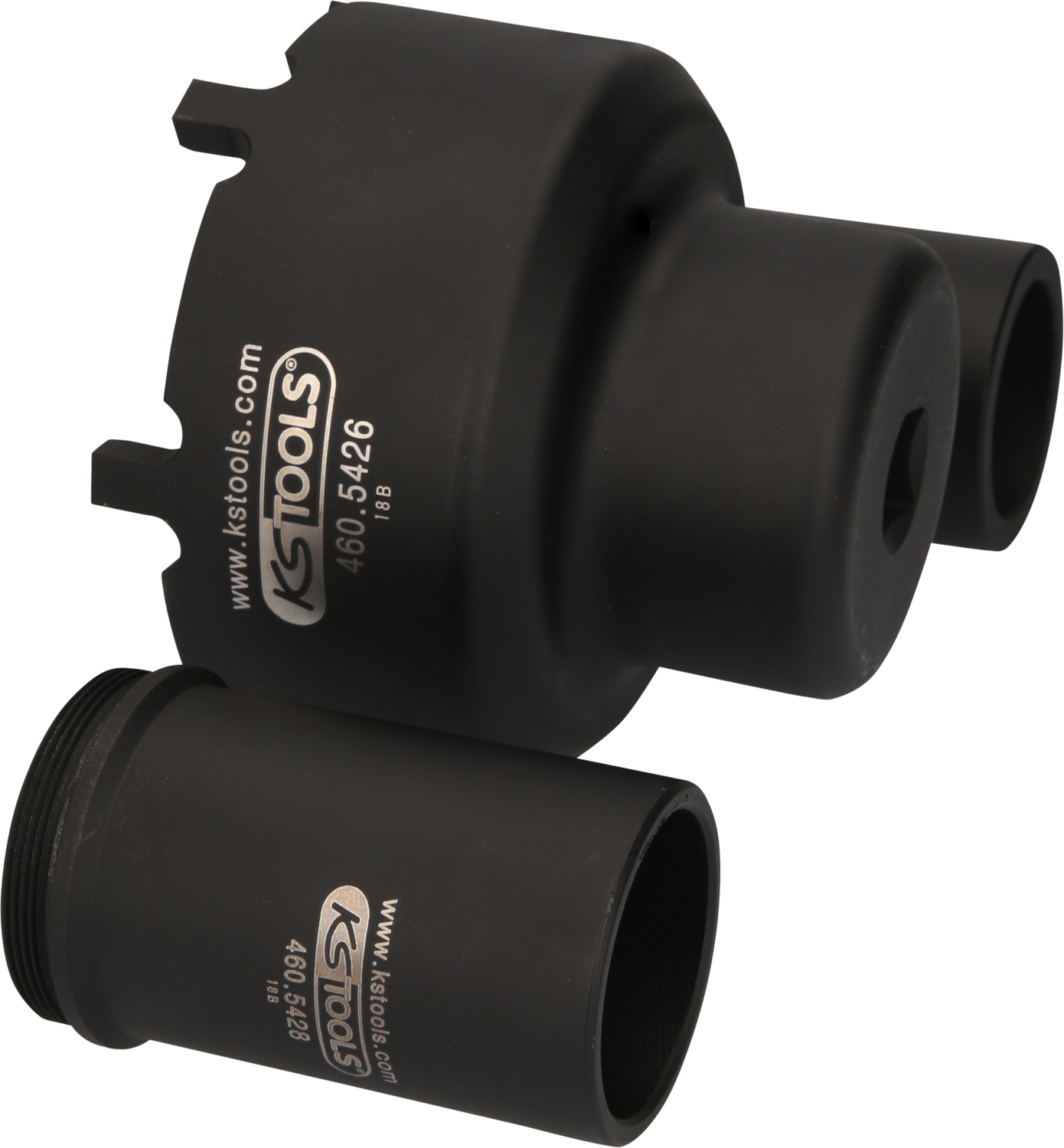 KS Tools Nutmuttern-Schlüssel-Satz mit 2 Führungsrohren für Mercedes, Ø 113 mm , 3-tlg