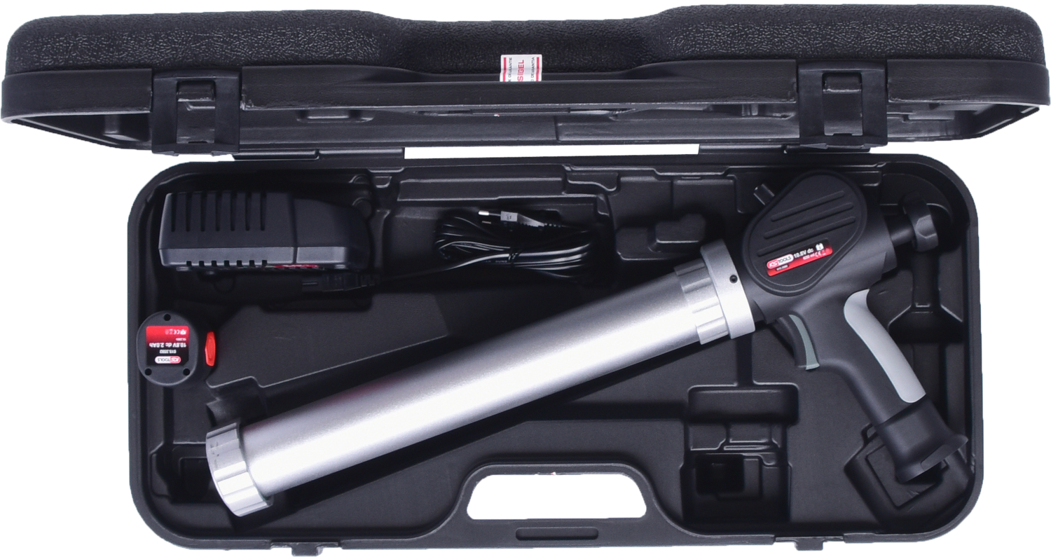 KS Tools Akku-Kartuschen-Pistole 600 ml mit 1 Akku und 1 Ladegerät