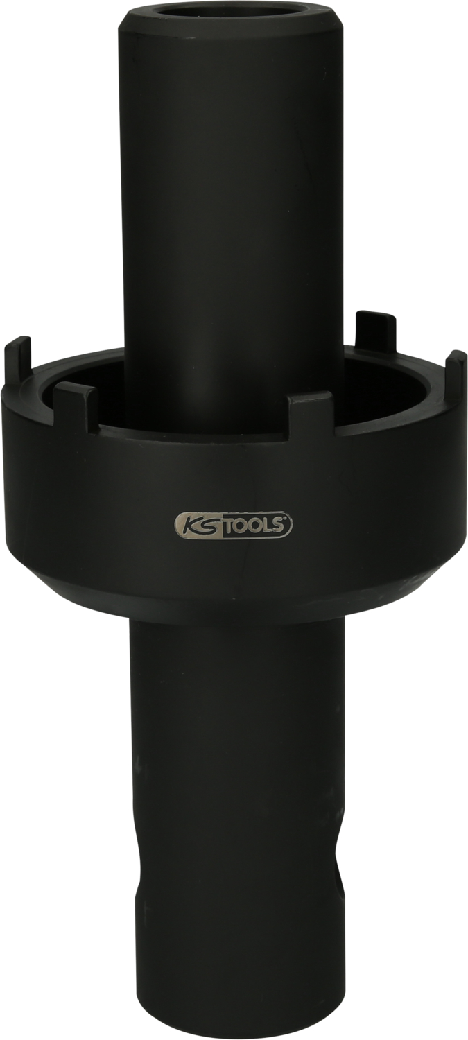 KS Tools 3/4" Nutmuttern-Schlüssel mit 6 Zapfen, Führungsrohr für Mercedes-Trailer-Achsen, Innenzapf