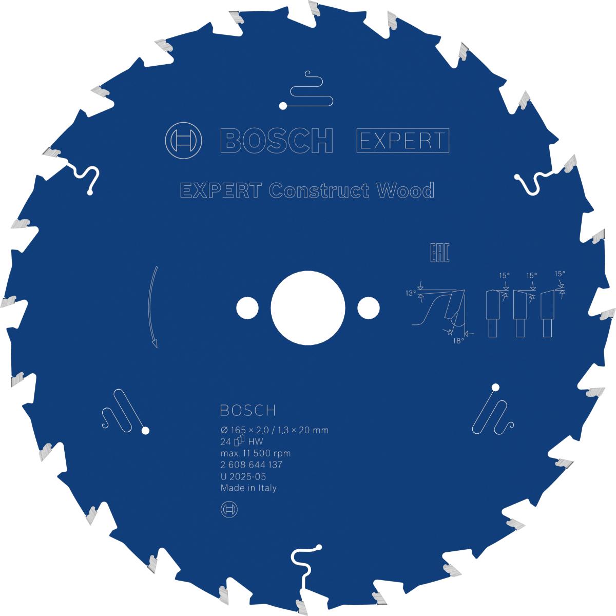 Bosch Kreissägeblatt Expert for Construct Wood