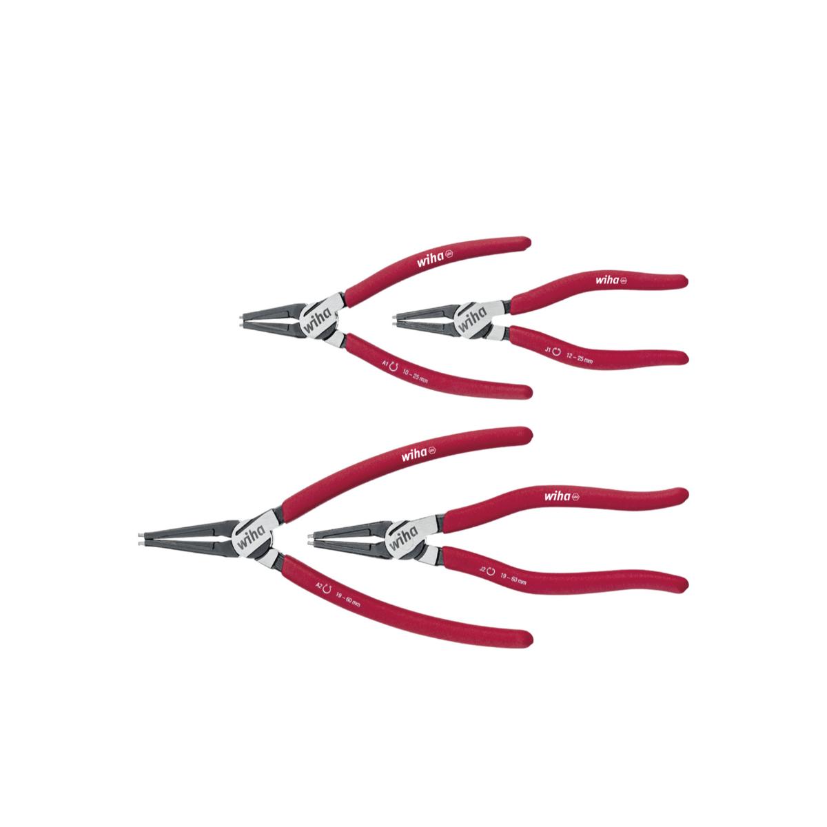 Wiha Zangen Set Classic mit MagicTips Sicherungsringzangen 4-teilges Set