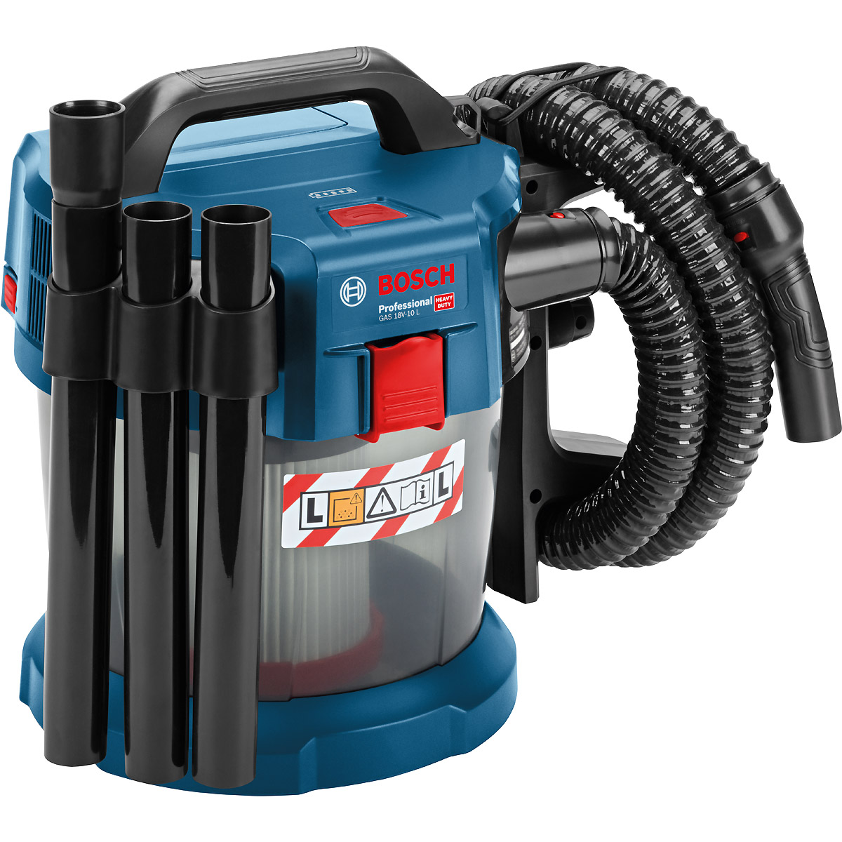 Bosch Akku-Staubsauger GAS 18V-10 L, Solo Version, mit Elektrowerkzeugadapter
