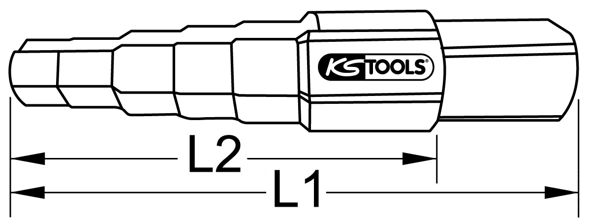 KS Tools Universal-Stufenschlüssel, 6-stufig, 9,5-17mm