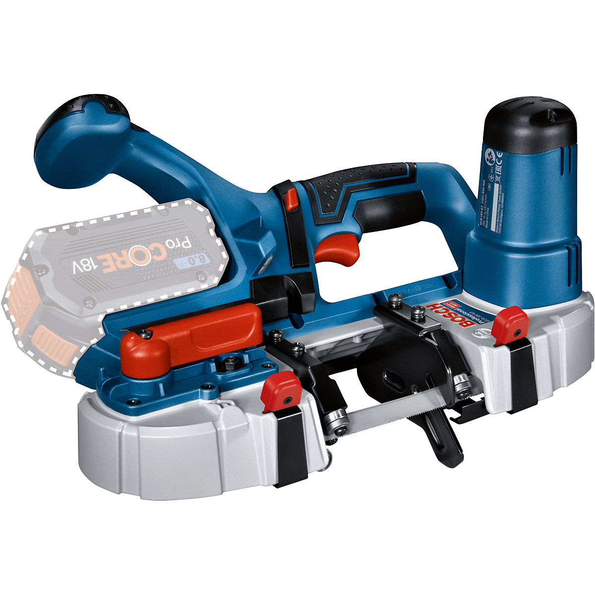 Bosch Akku-Bandsäge GCB 18V-63, Solo Version, L-BOXX