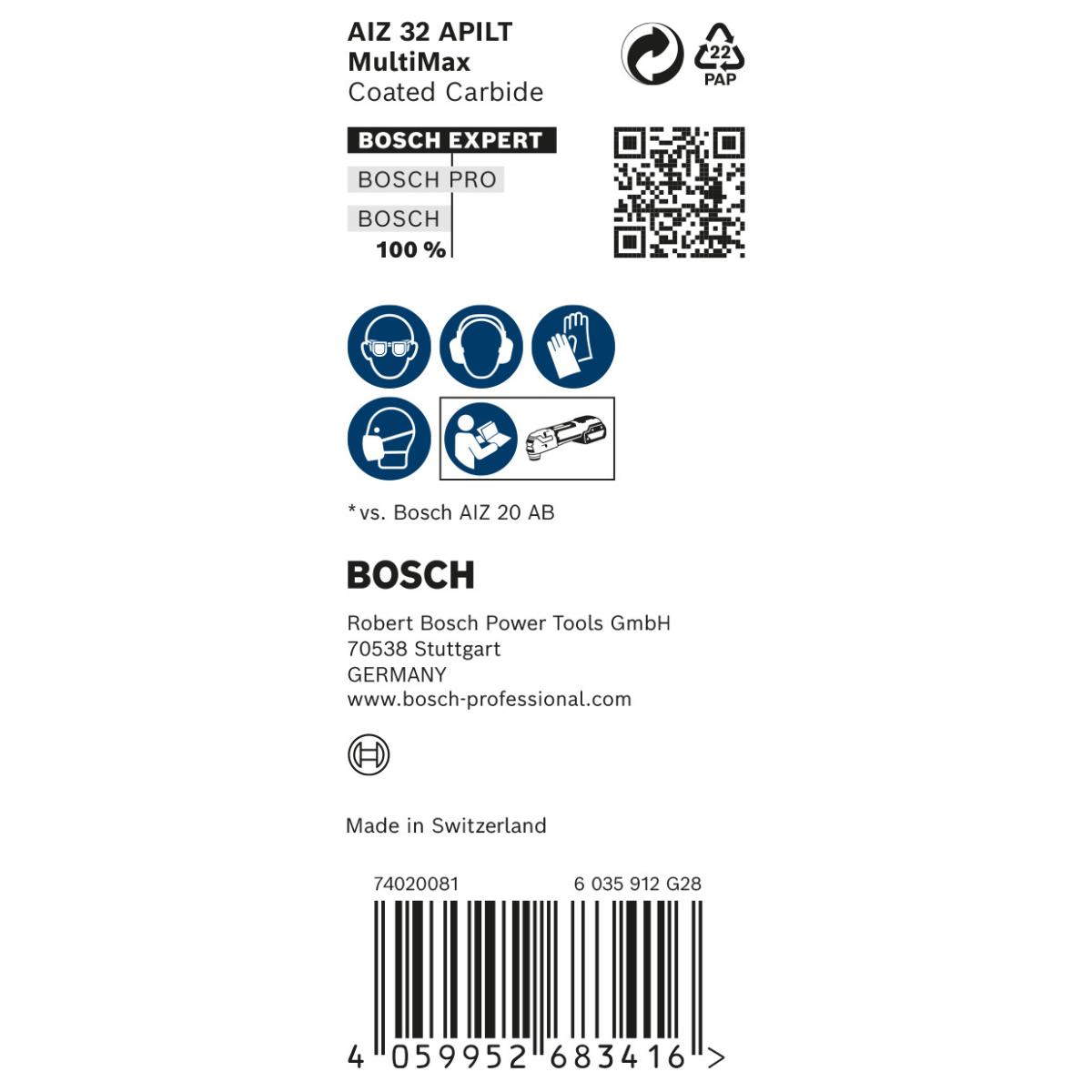 Bosch EXPERT MultiMax AIZ 32 APILT Blatt für Multifunktionswerkzeuge