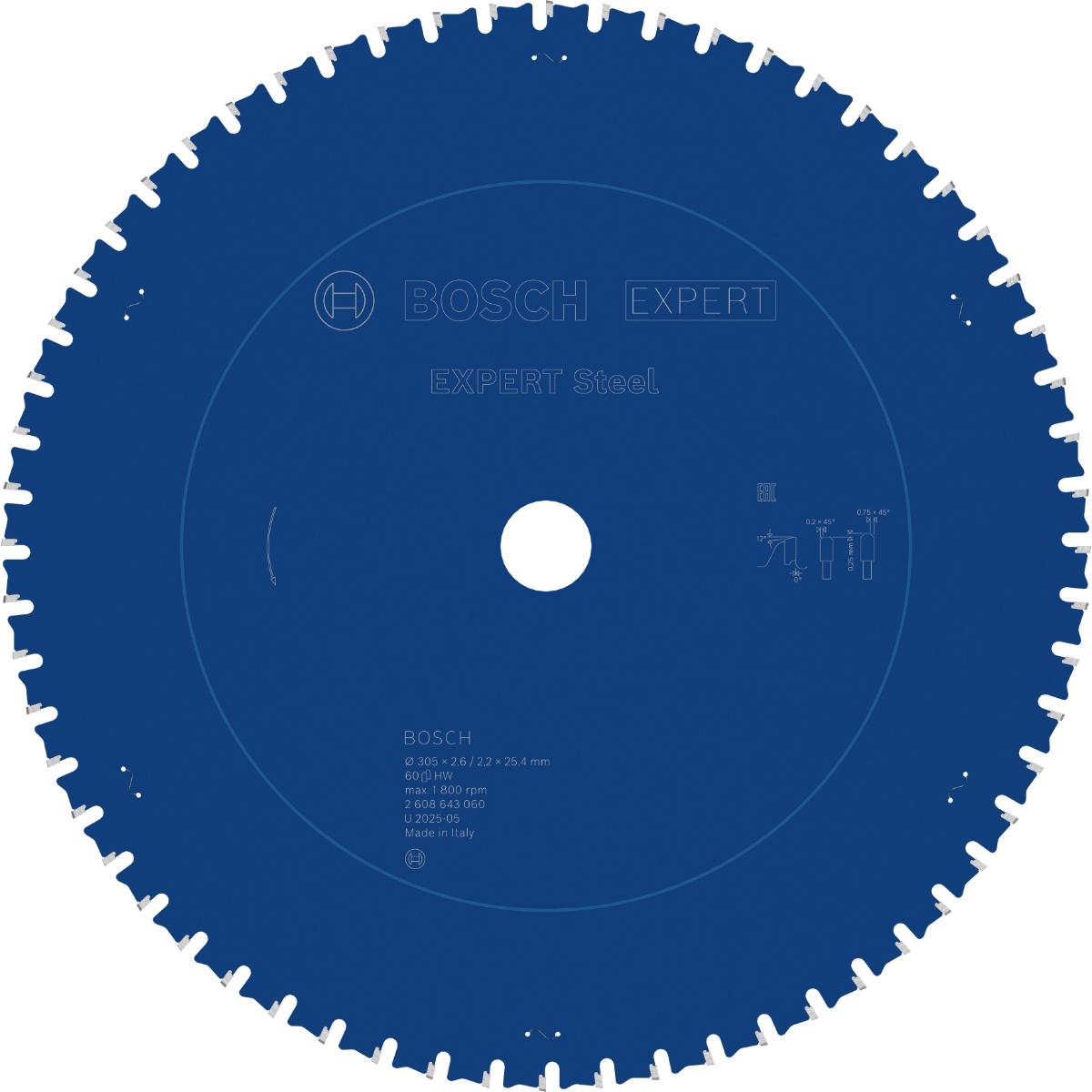 Bosch Kreissägeblatt Expert for Steel