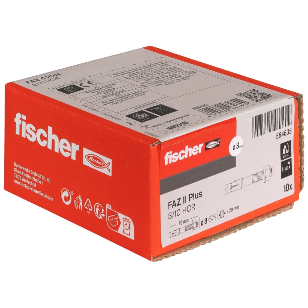 Fischer Bolzenanker FAZ II Plus 8/10 HCR hochkorrosionsbeständig