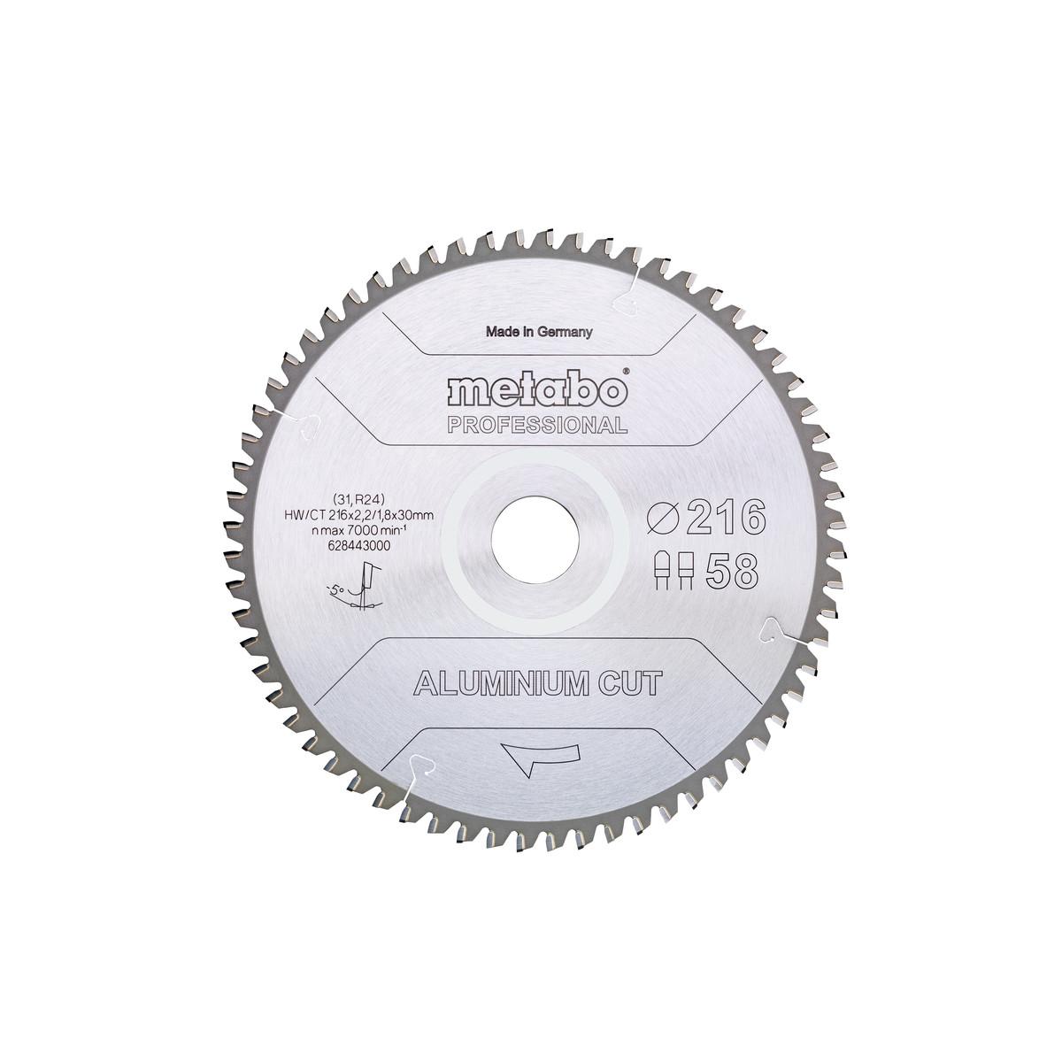 Metabo Sägeblatt aluminium cut - professional FZ / TZ 5°neg
