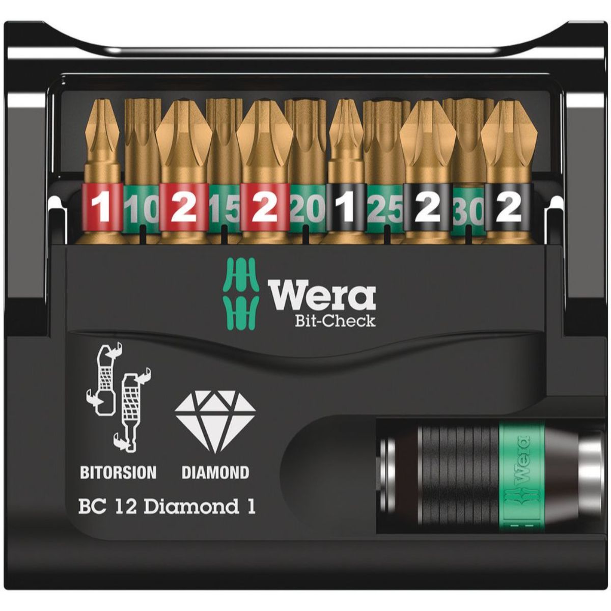 Wera Bit-Check 12 Diamond 1, 12-teilig