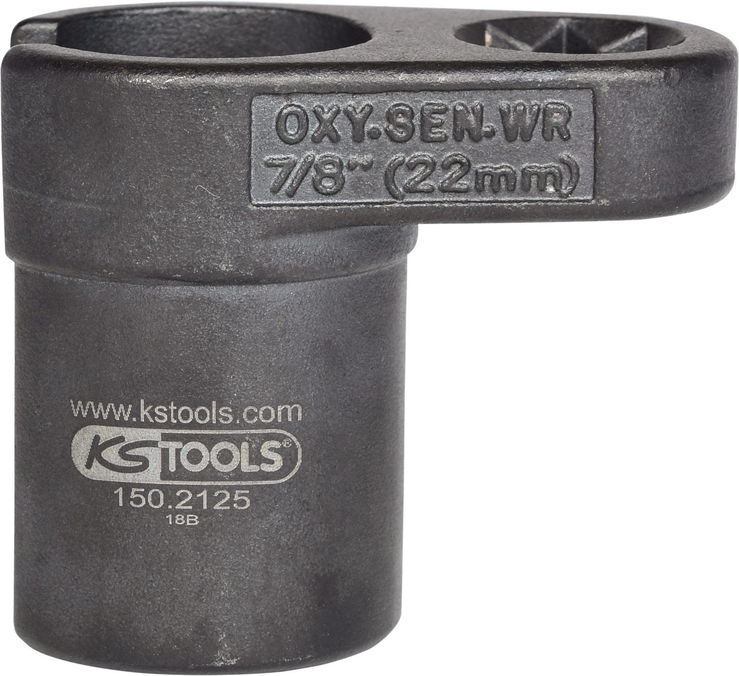 KS Tools 1-2'' Lambdasonden Stecknuss, geschlitzt, 6-kant, 22 mm