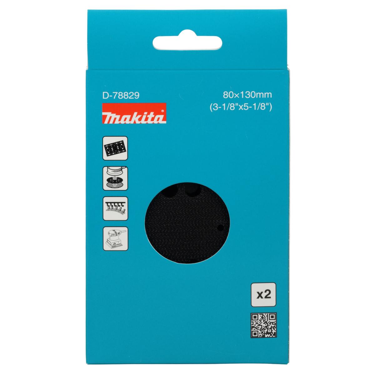 Makita Schleiftellerschutz 80 x 130 mm, Klett, 2 Stück