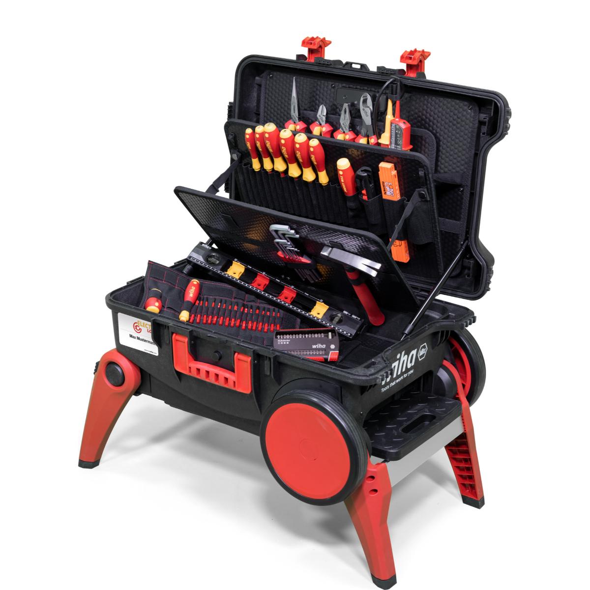 Wiha Werkzeugkoffer XXL 4 Trolley electric 80-teilges Set
