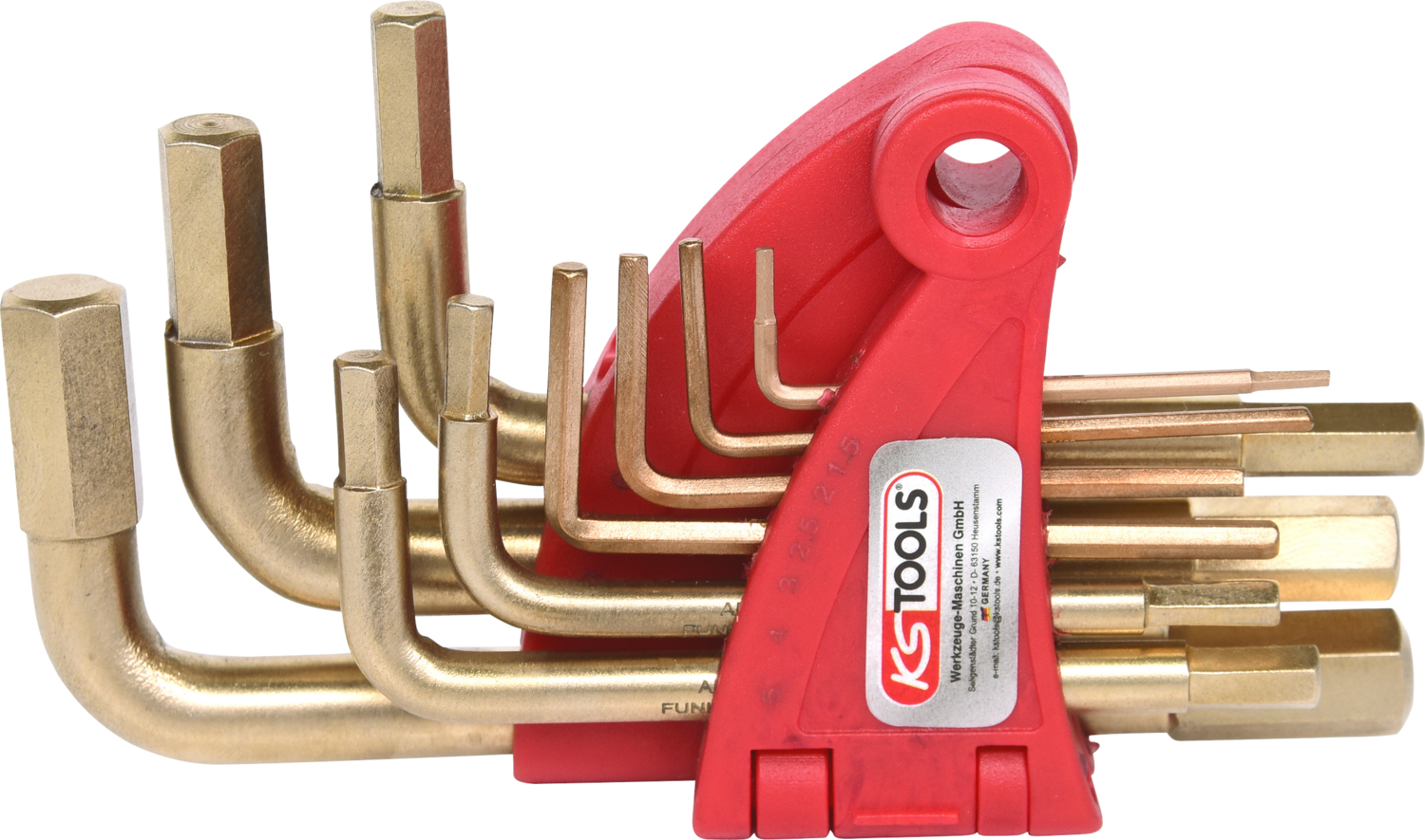 KS Tools BRONZEplus Innensechskant-Winkelstiftschlüssel-Satz 9-tlg 