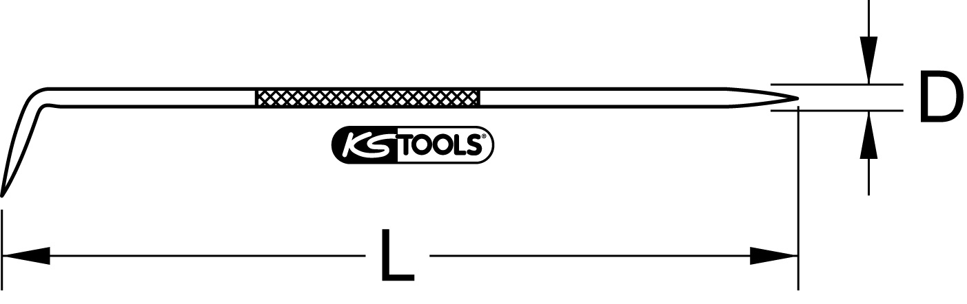 KS Tools Hartmetall-Anreißnadel, 250mm