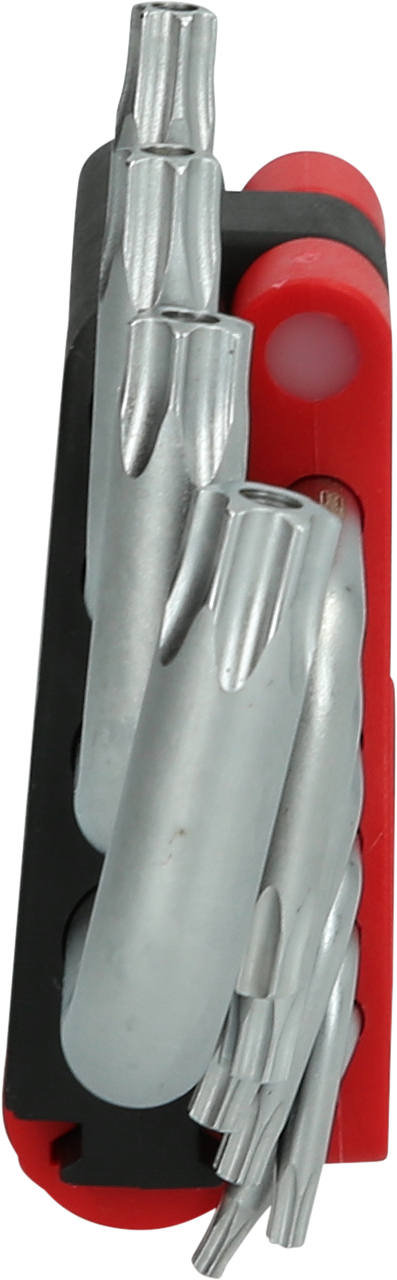 KS Tools Torx-Winkelstiftschlüssel-Satz mit Bohrung, kurz, 10-tlg, TB8-TB50