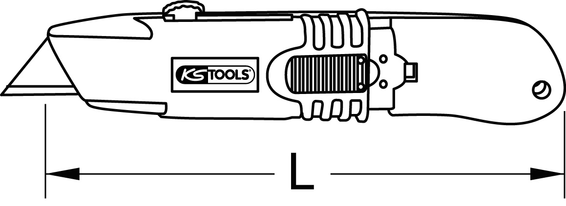 KS Tools Profi-Universal-Messer, mit Trapezklinge