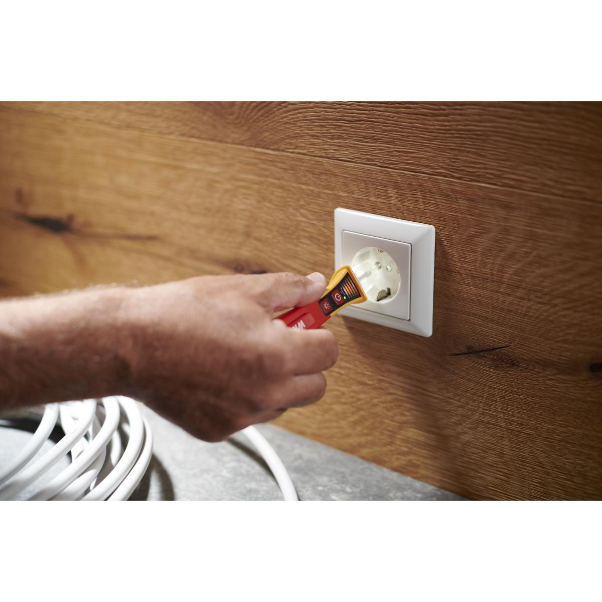 Wiha Spannungsprüfer Volt Detector berührungslos, einpolig, 12 – 1.000 V AC mit 2x AAA-Batterien