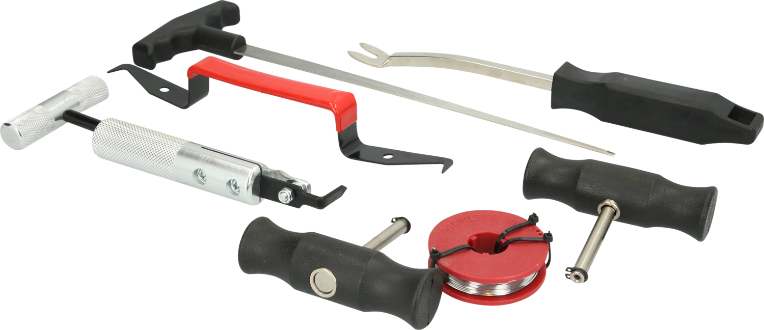 Brilliant Tools Windschutzscheiben-Ausbau-Satz, 7-tlg - BT681100