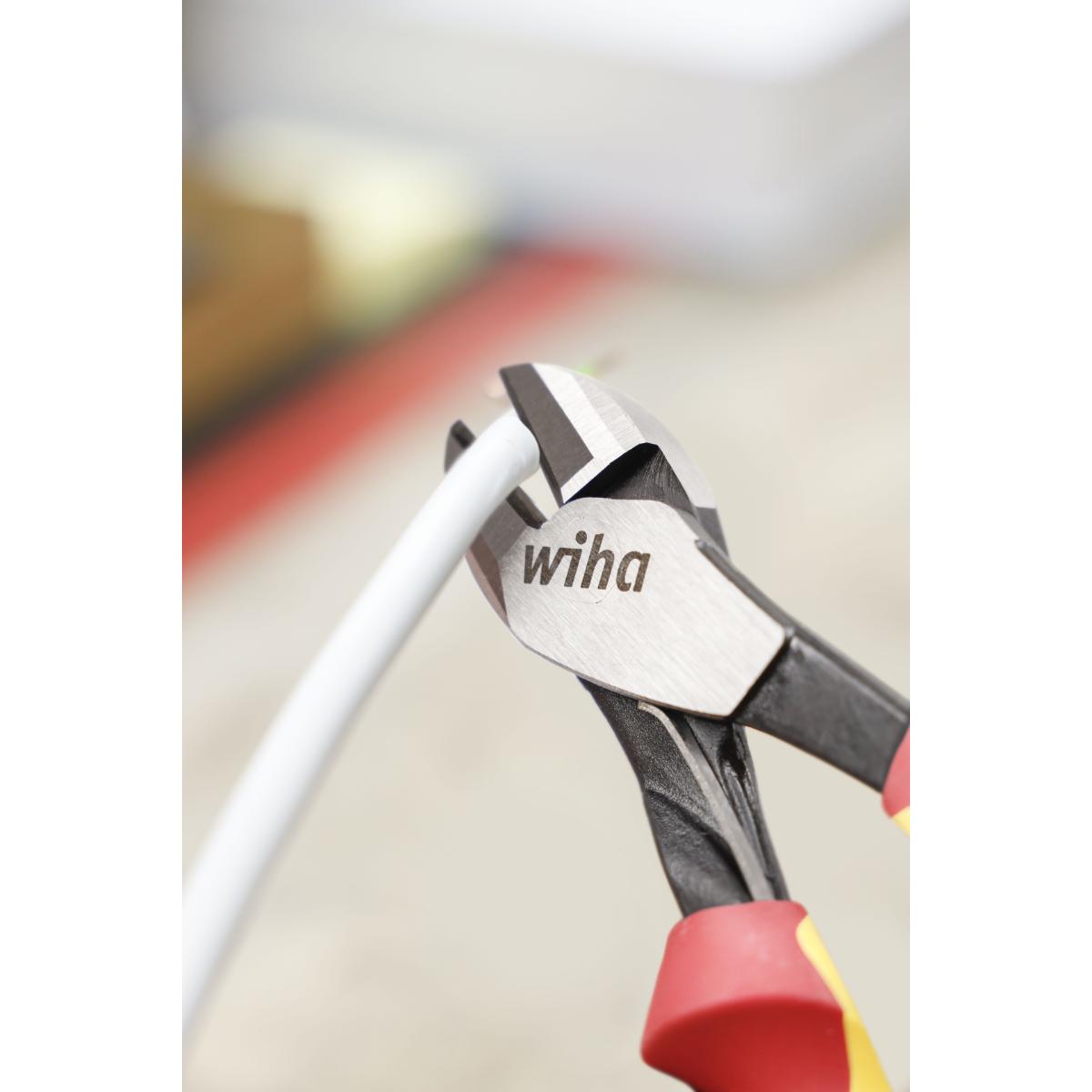 Wiha Kraftseitenschneider Industrial electric mit DynamicJoint mit ein- und ausschaltbarer Öffnungsfeder - 5 Stück