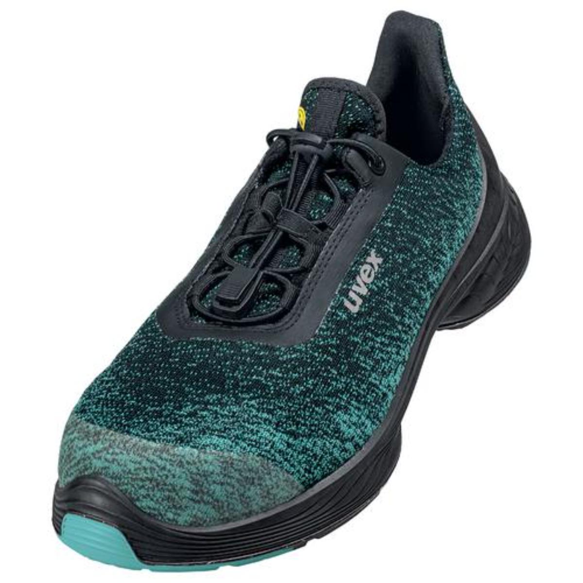 uvex 1 G2 Sicherheitsschuh Halbschuhe S1P, schwarz/grün/blau