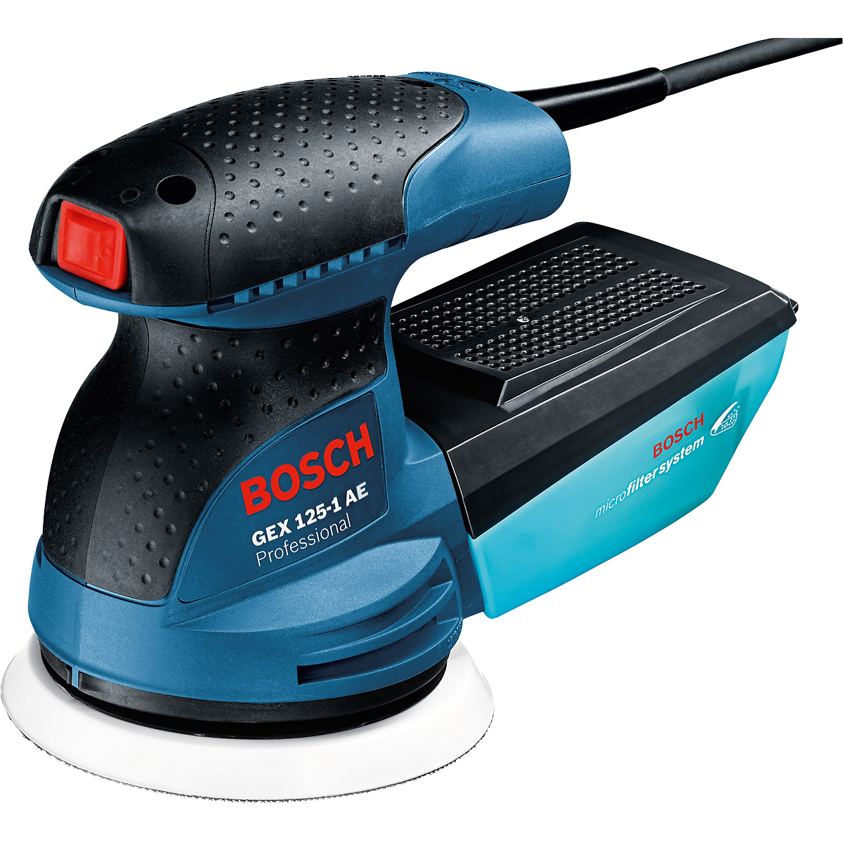 Bosch Exzenterschleifer GEX 125-1 AE, mit 3 x Schleifblatt C470, in Handwerkerkoffer