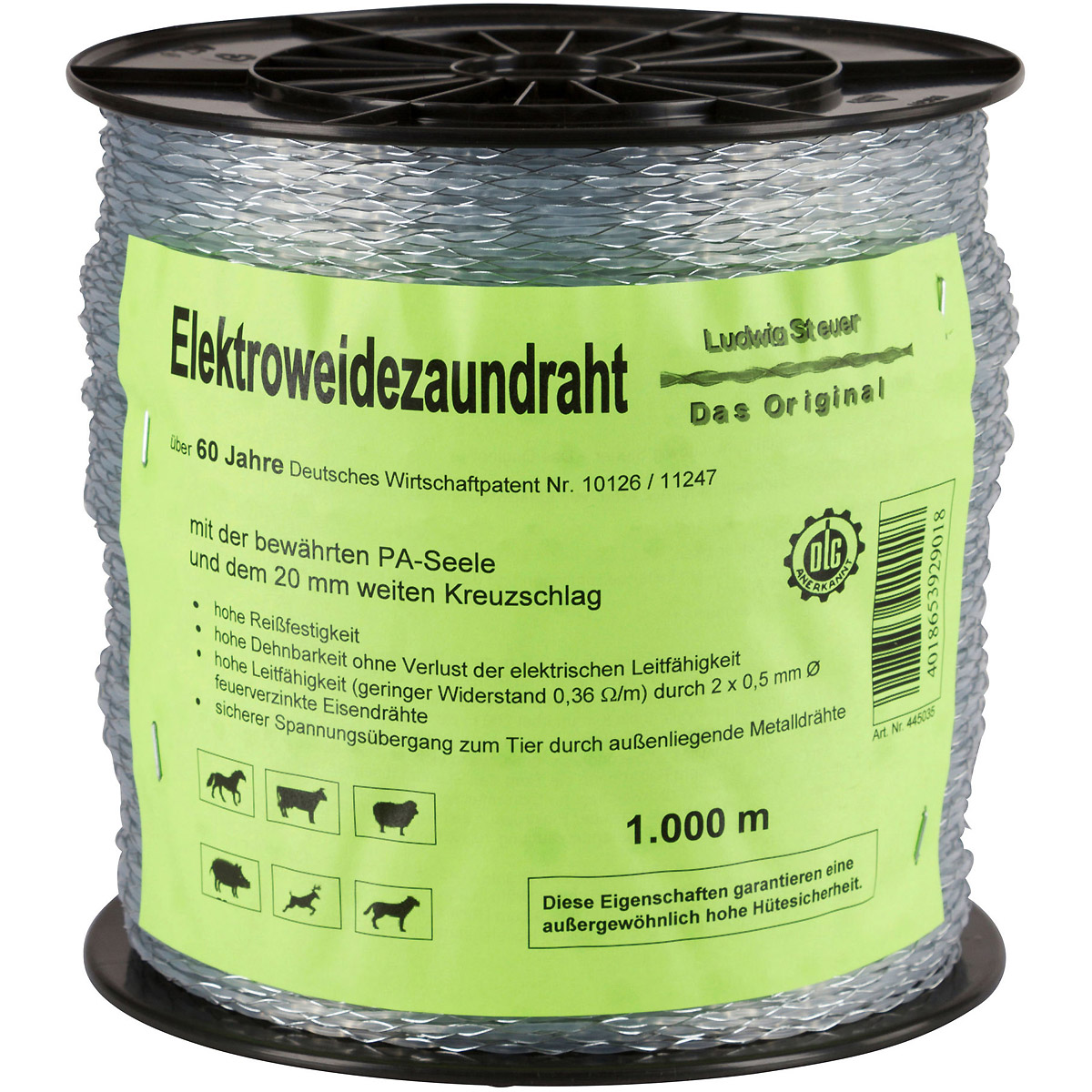 Kerbl Original Steuer-Litze, 1.000m