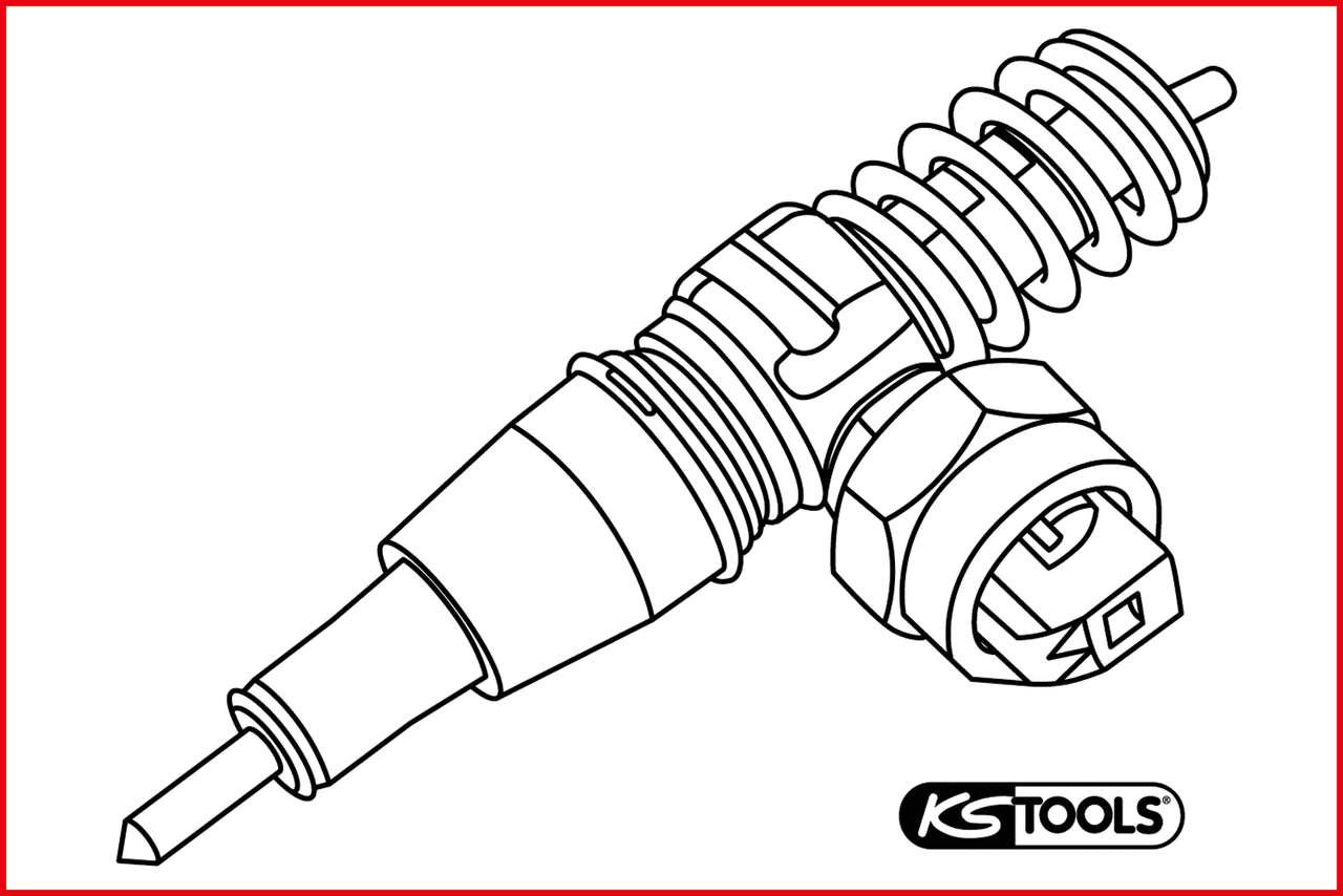 KS Tools Montagehülsen-Satz Pumpe-Düse, 6-tlg