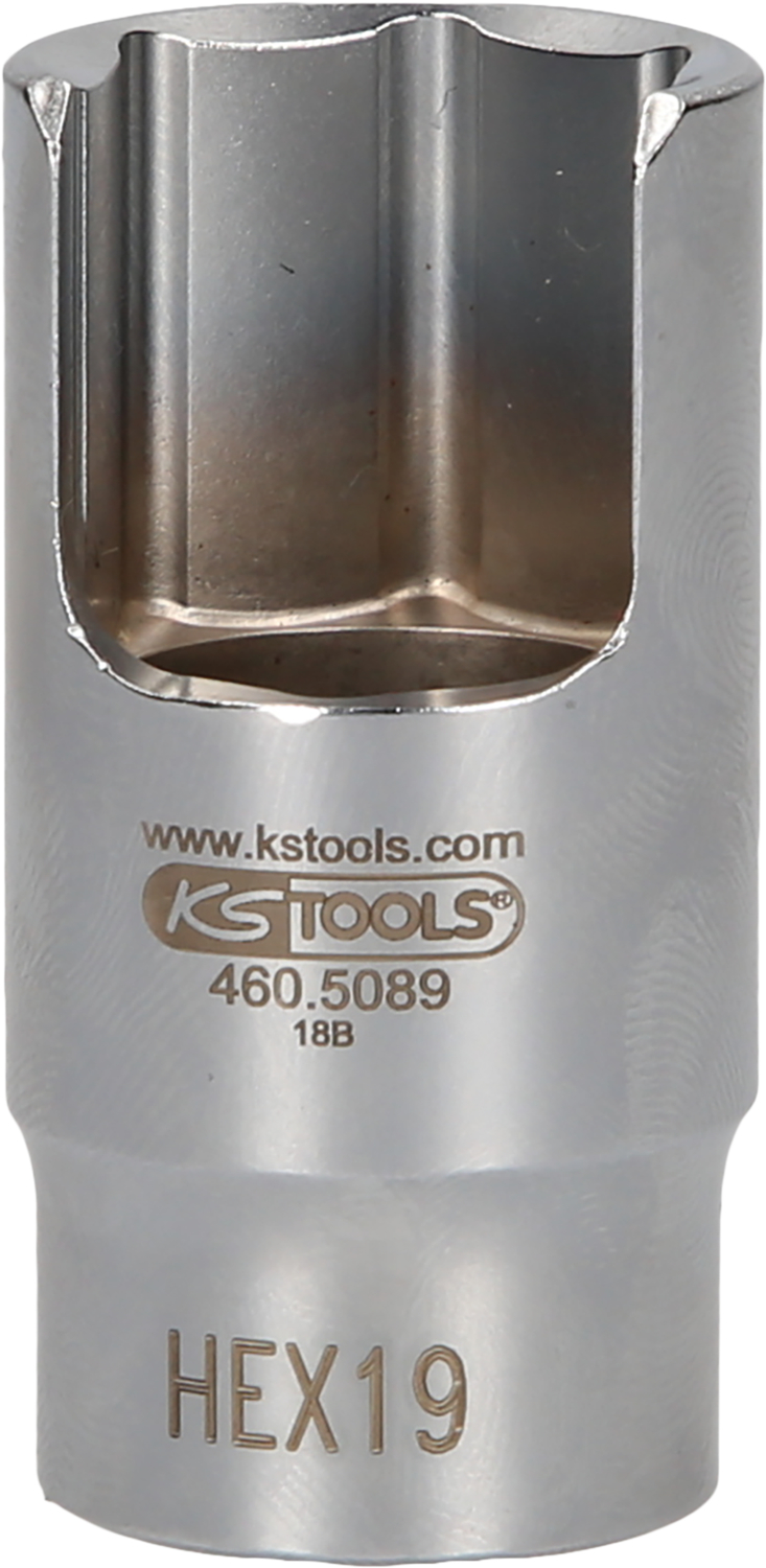 KS Tools 3/8" Spezial-Winkel-Rohrverbinder-Stecknuss, 19 mm