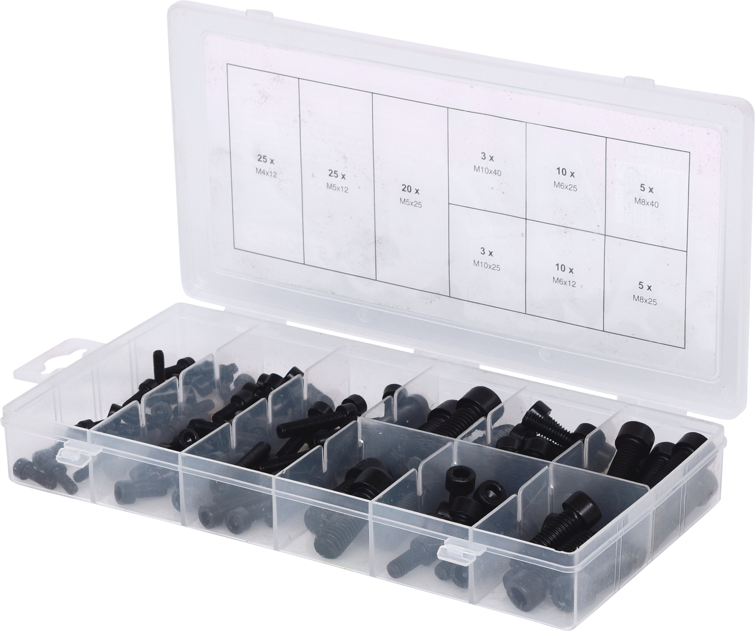 KS Tools Sortiment Innensechskant-Schrauben, metrisch, 106-tlg