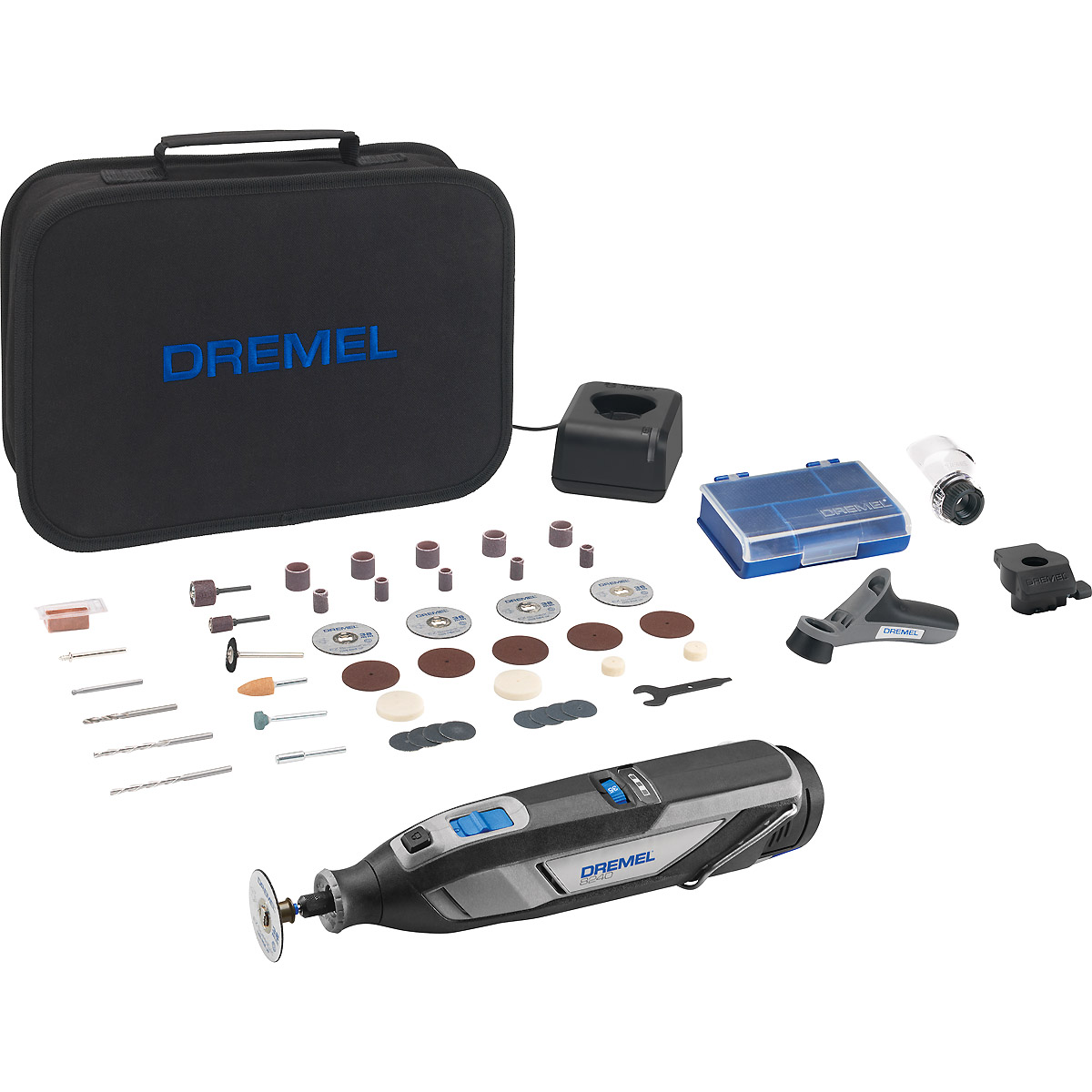 DREMEL 8240 1 x 12-V-2Ah-Akku, 45 Zubehören