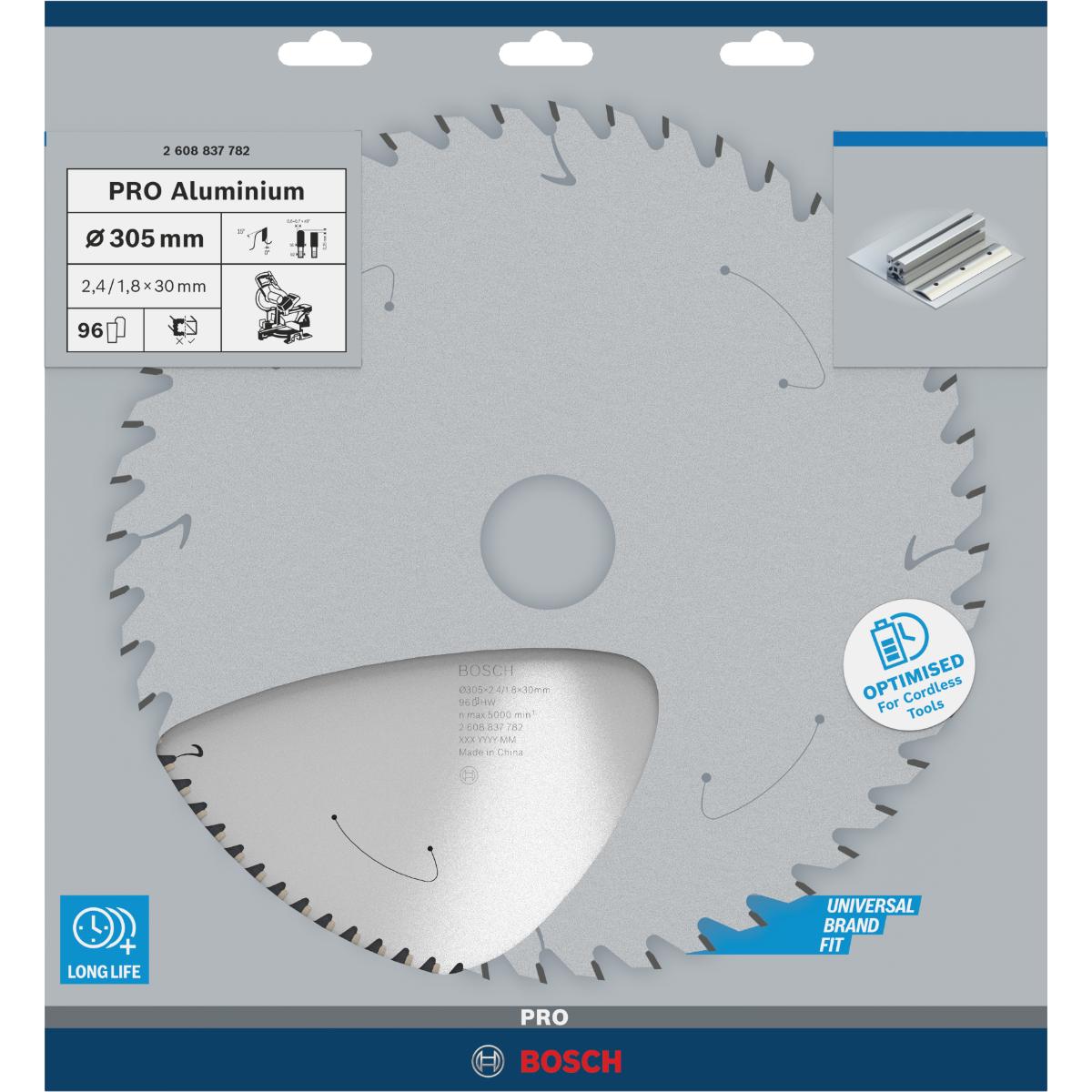 Bosch PRO Akku-Kreissägeblatt Standard for Aluminium
